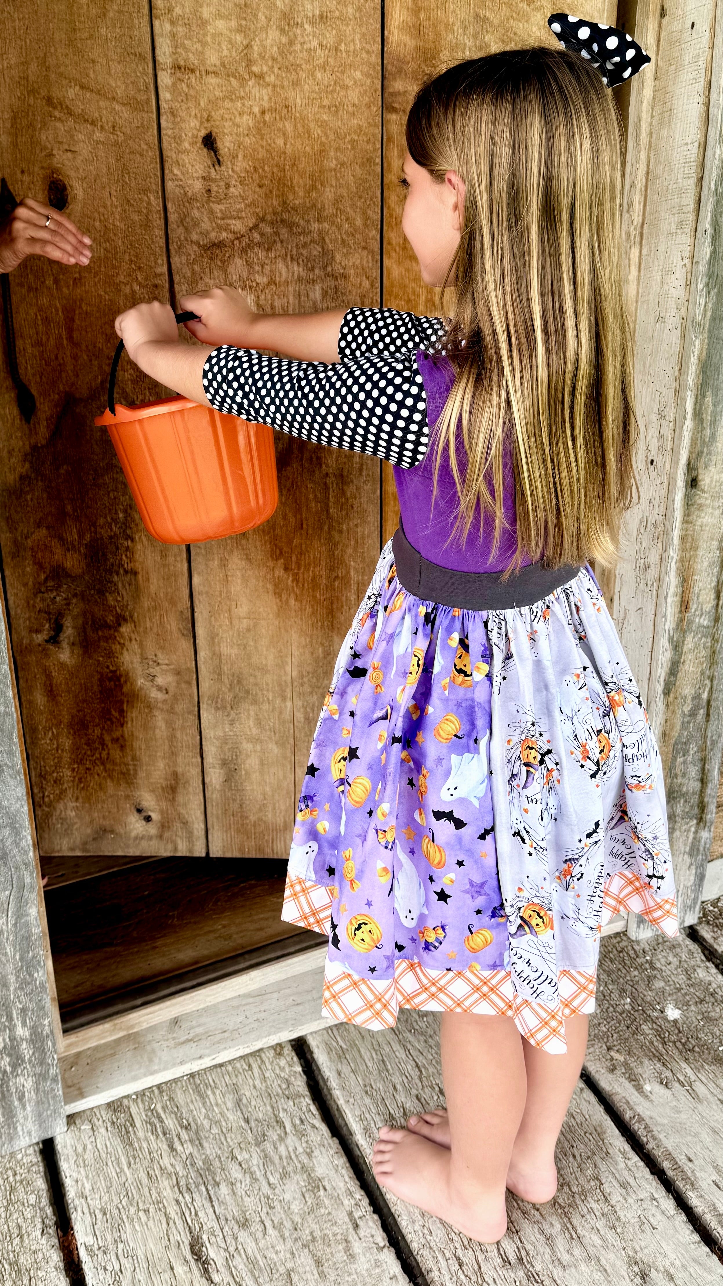 Ghosts and Ghouls 3/4 Dress (ships in 2 weeks)