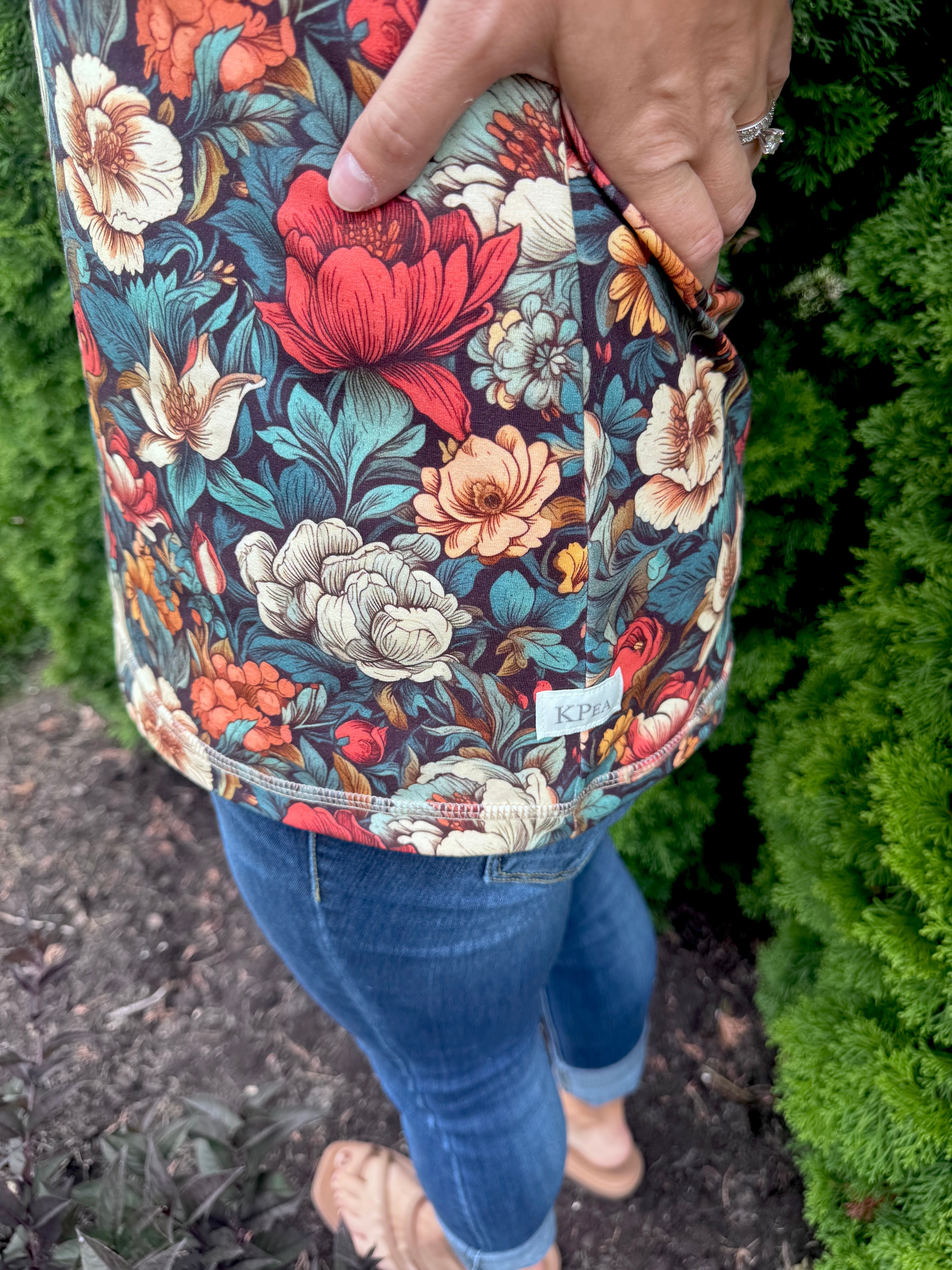 Harvest Bloom Mom T 3/4 sleeve(ships in 2 weeks)