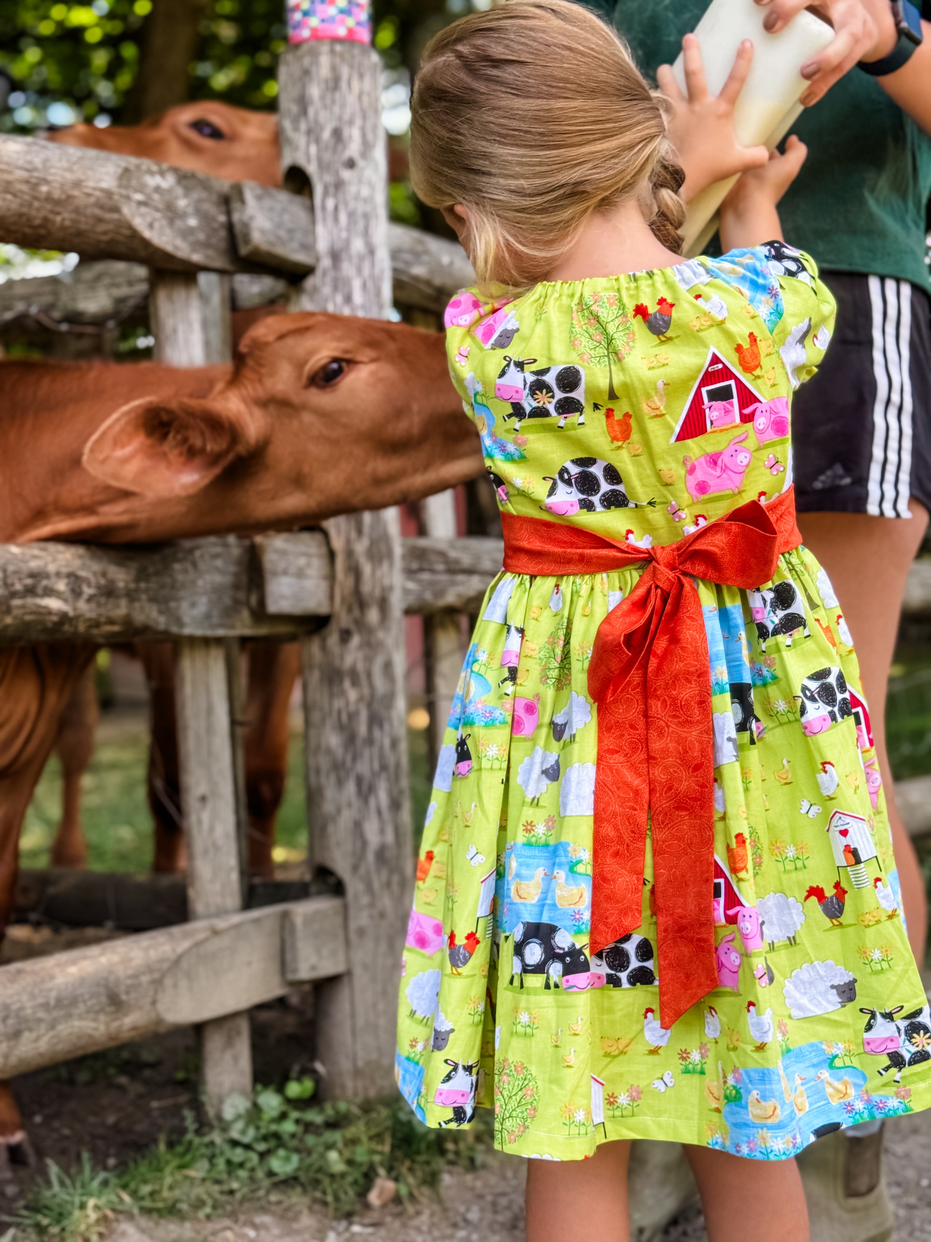 Farm Living Puff Sleeved Twirl dress (ships in 2 weeks)
