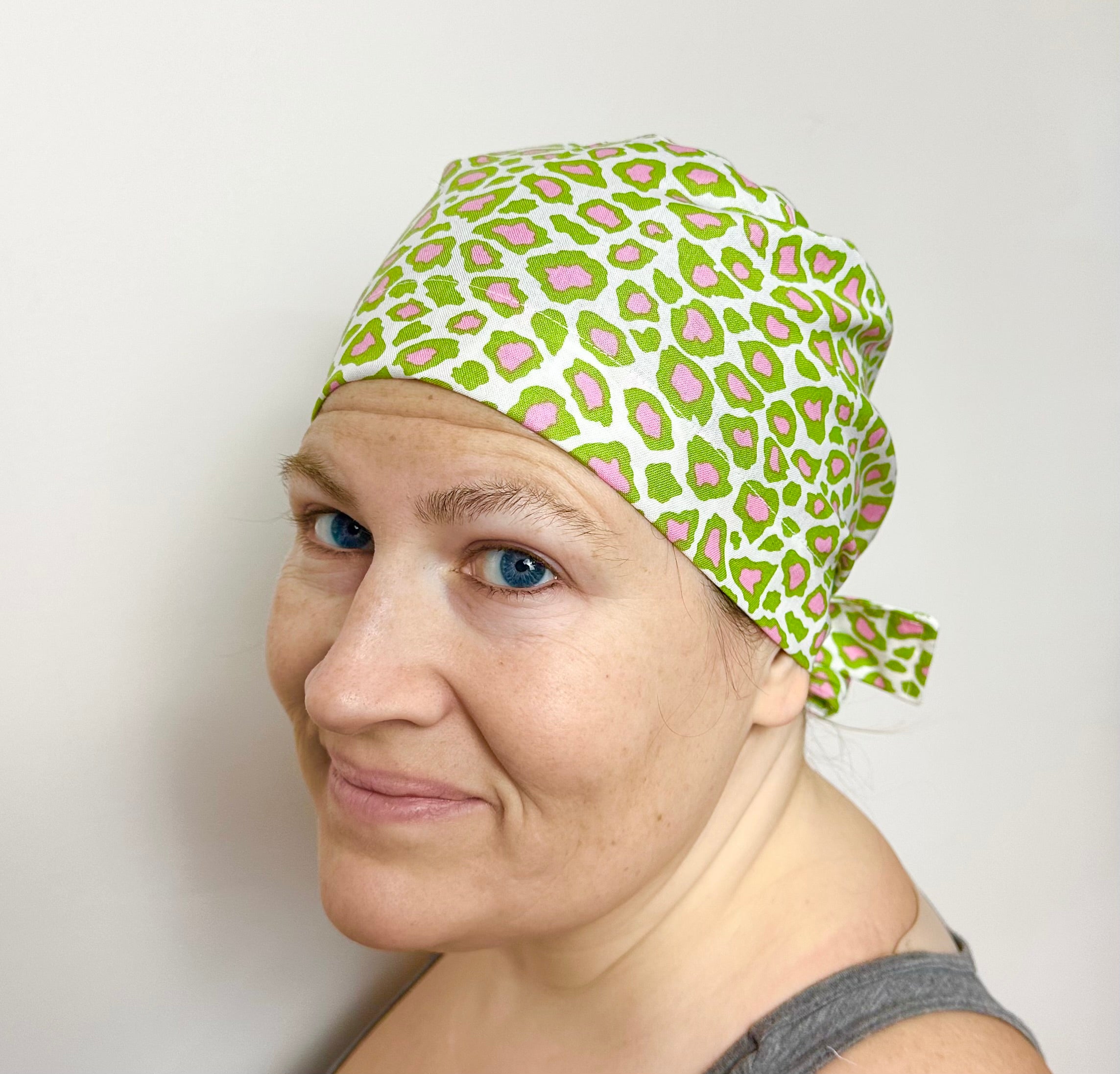 Wild Cat Scrub Cap Tie Back or Bouffant Style