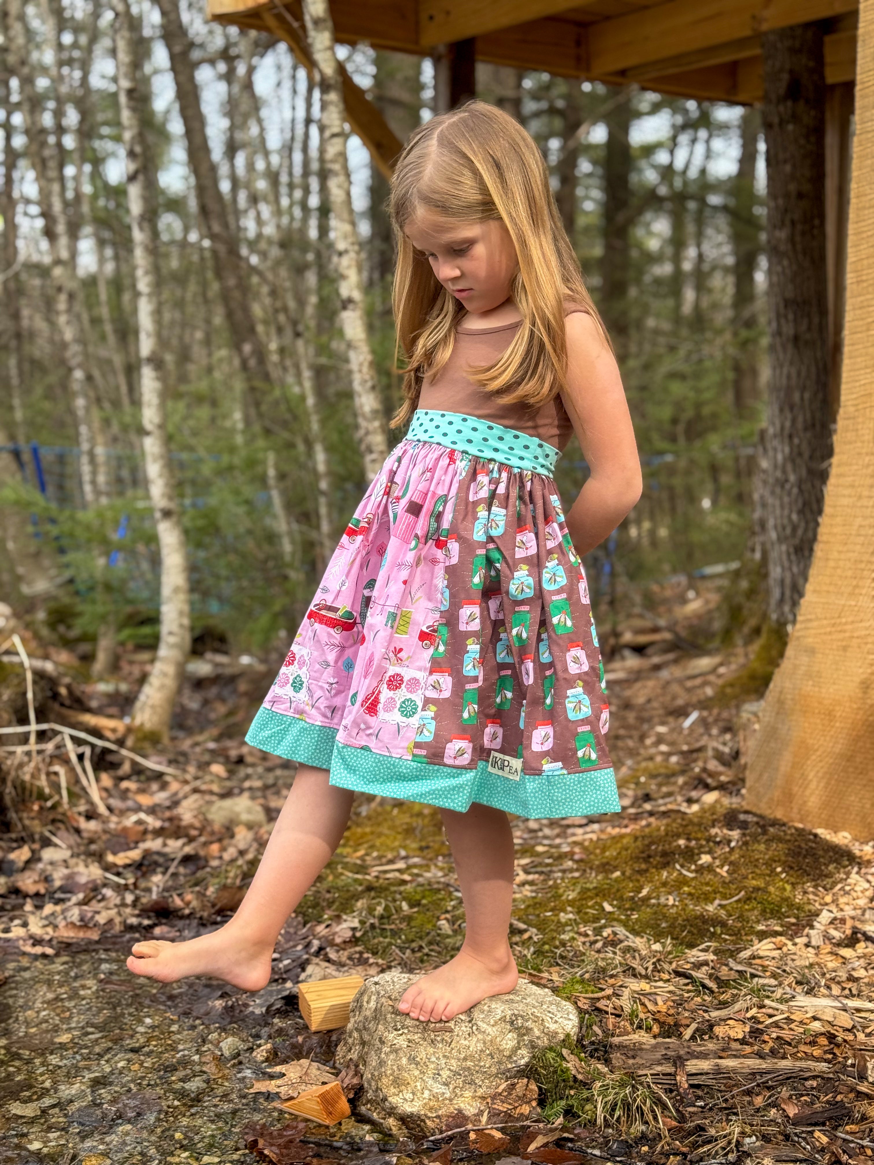 Summer In A Bottle wide strap tank dress