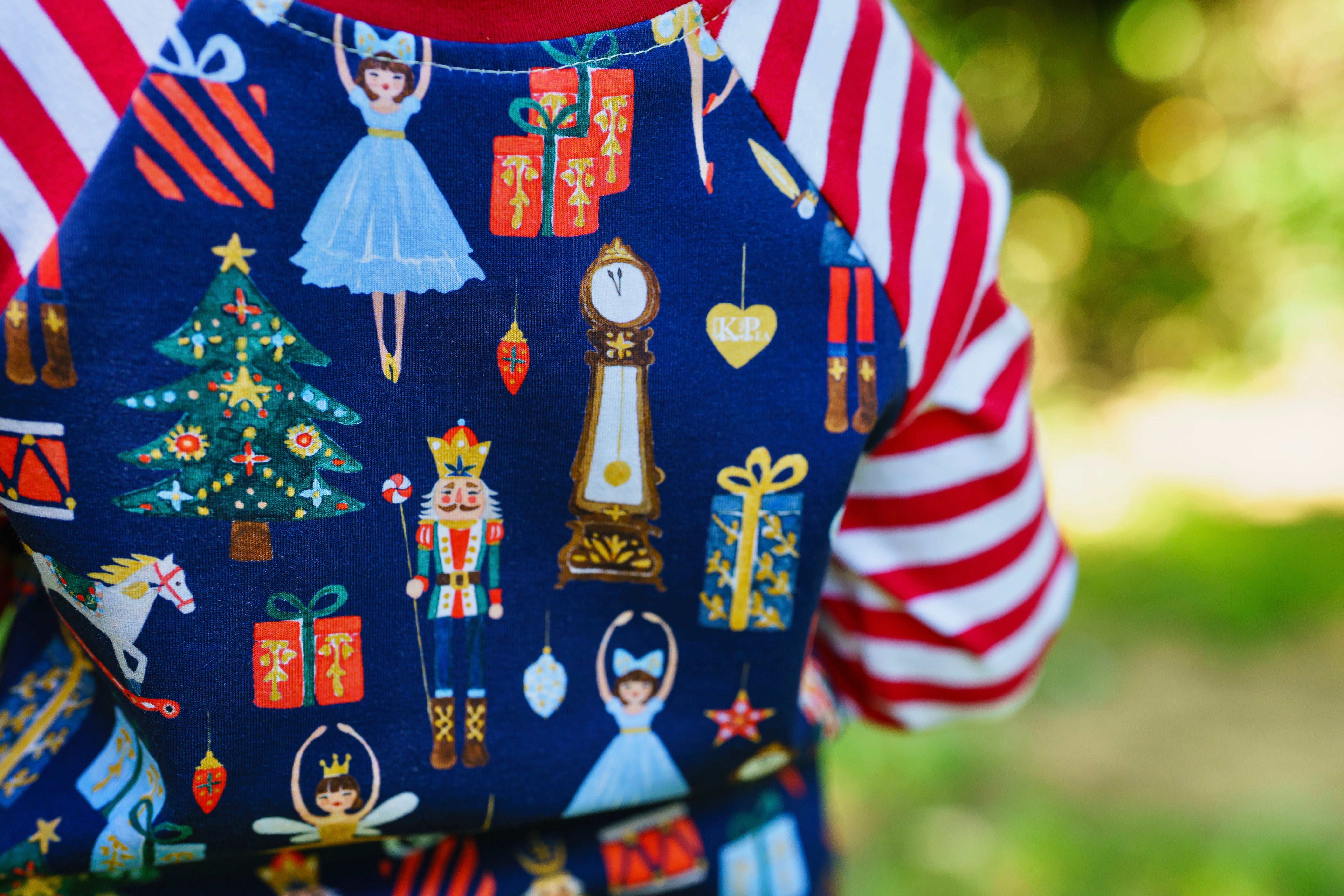 Baby Navy Blue Nutcracker Romper Ships in 2 weeks