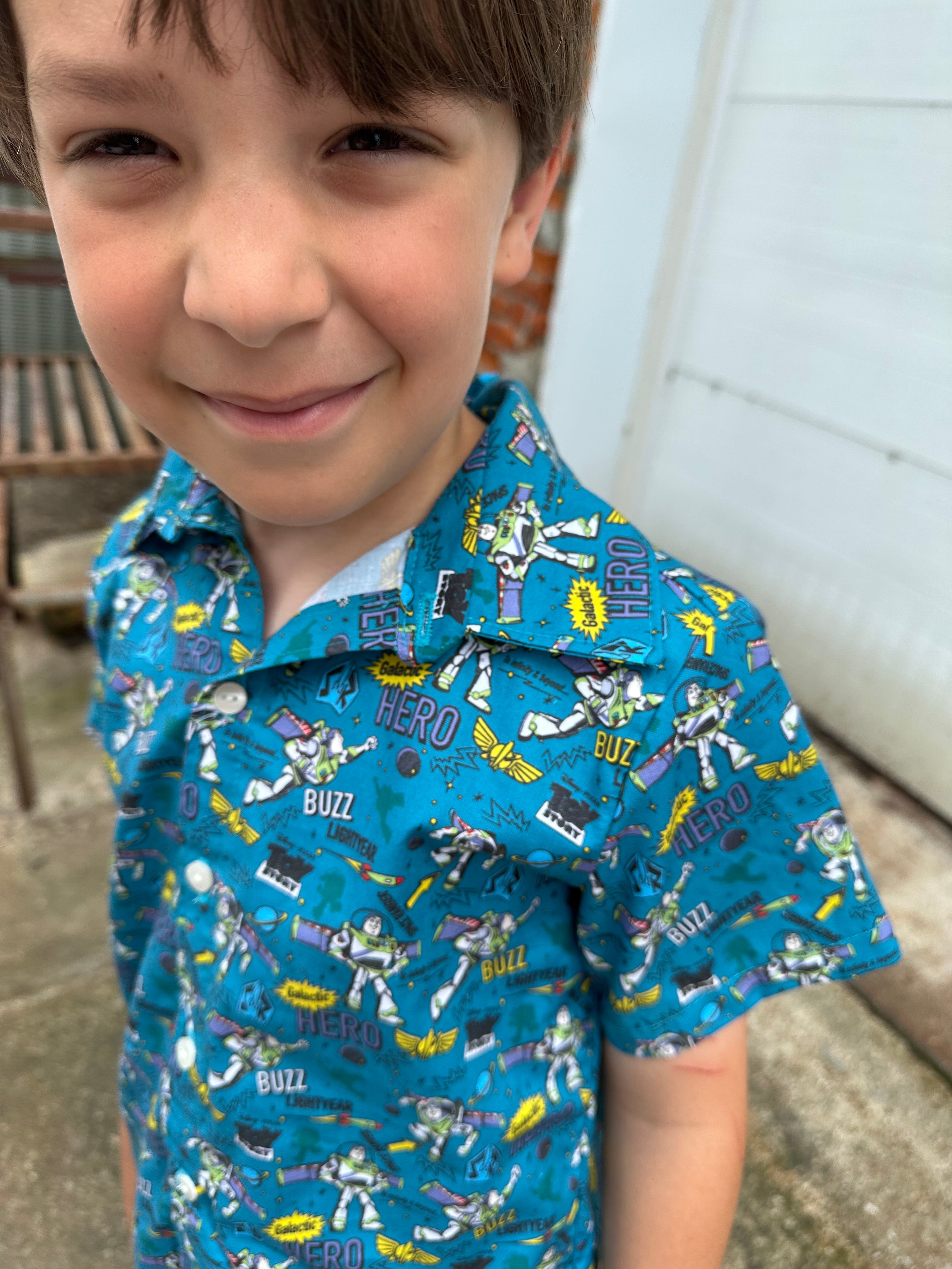To Infinity and Beyond Oxford Button Up Shirt (ships in 2 weeks)