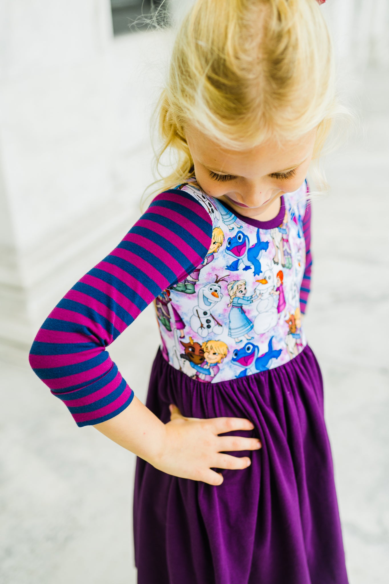 Frozen 3/4 sleeve Lap Dress (ships in 2 weeks)