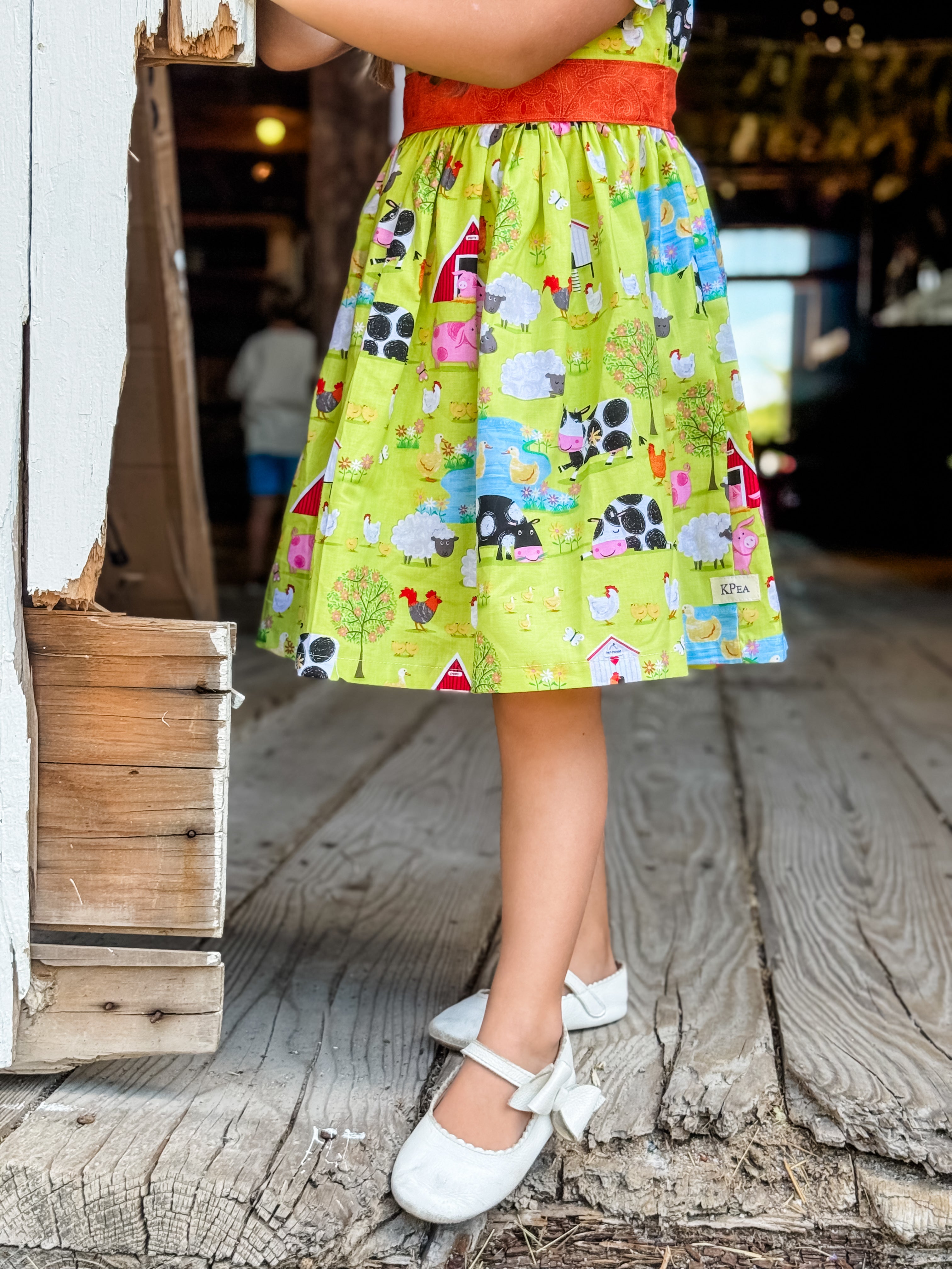 Farm Living Puff Sleeved Twirl dress (ships in 2 weeks)