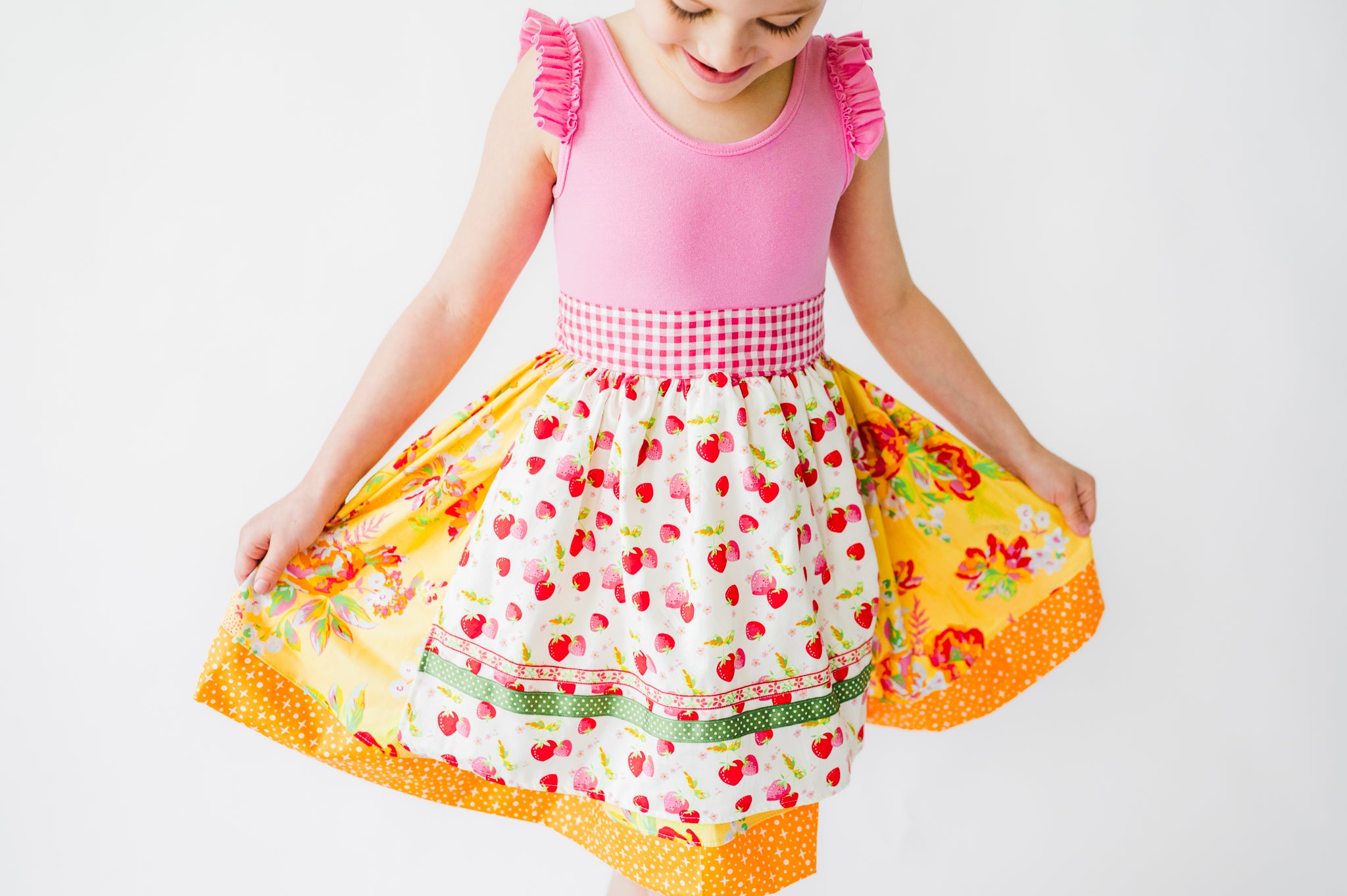 Berry Lovely Apron Twirl Dress (ships in 2 weeks)