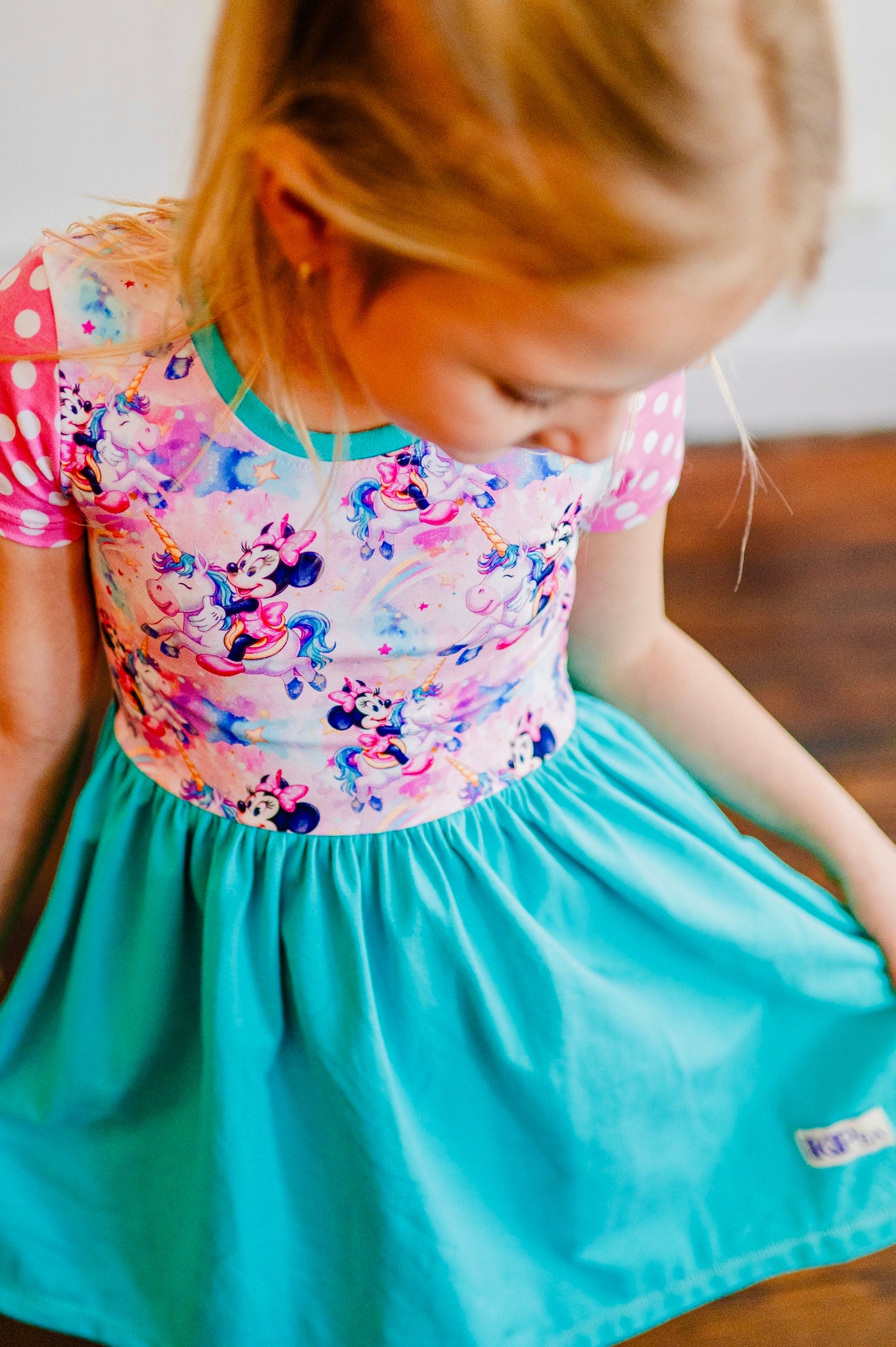 Minnie and Unicorn Cap Lap Dress (ships in 2 weeks)