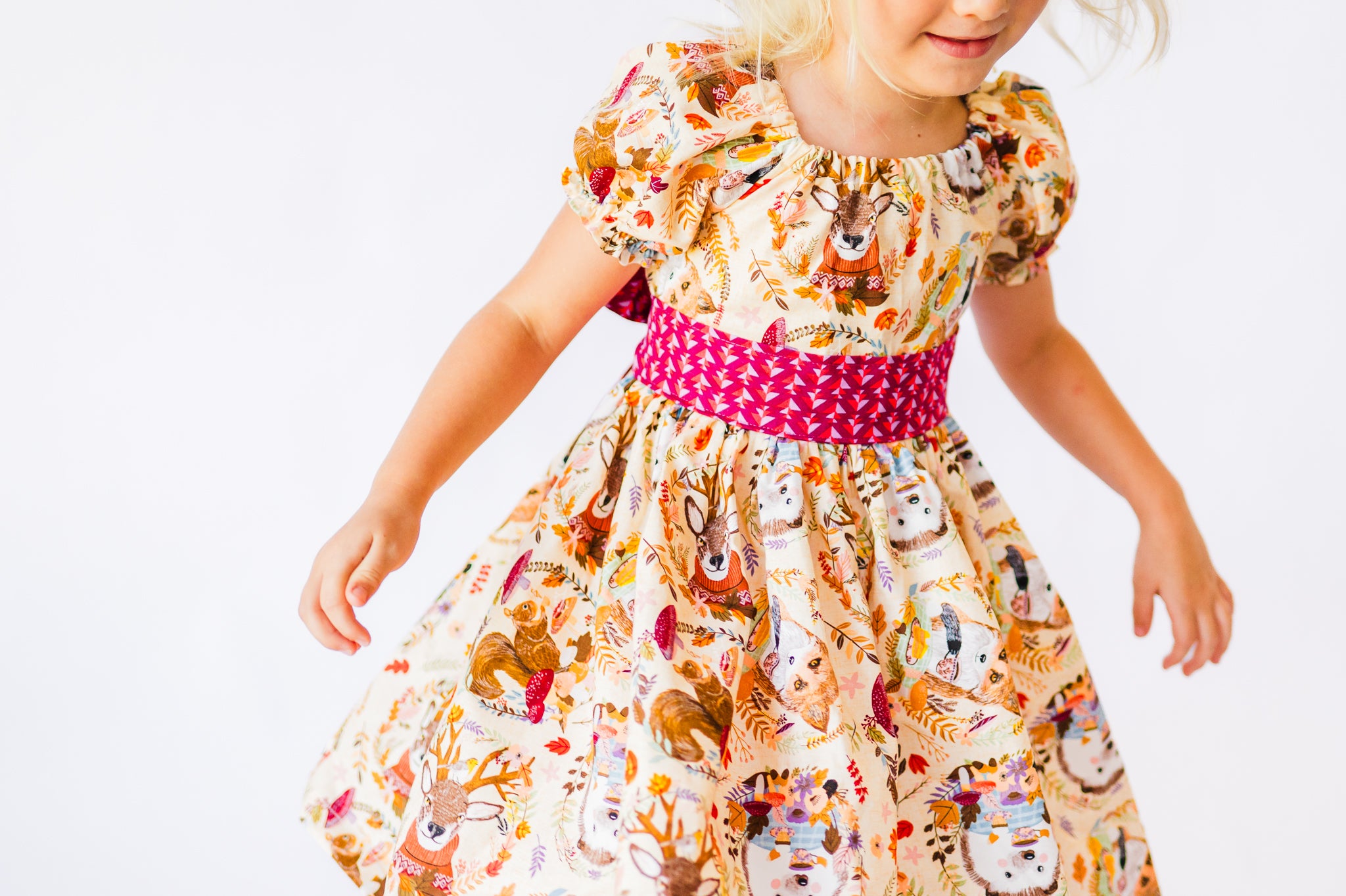 Hedgehog and Friends Peasant Dress