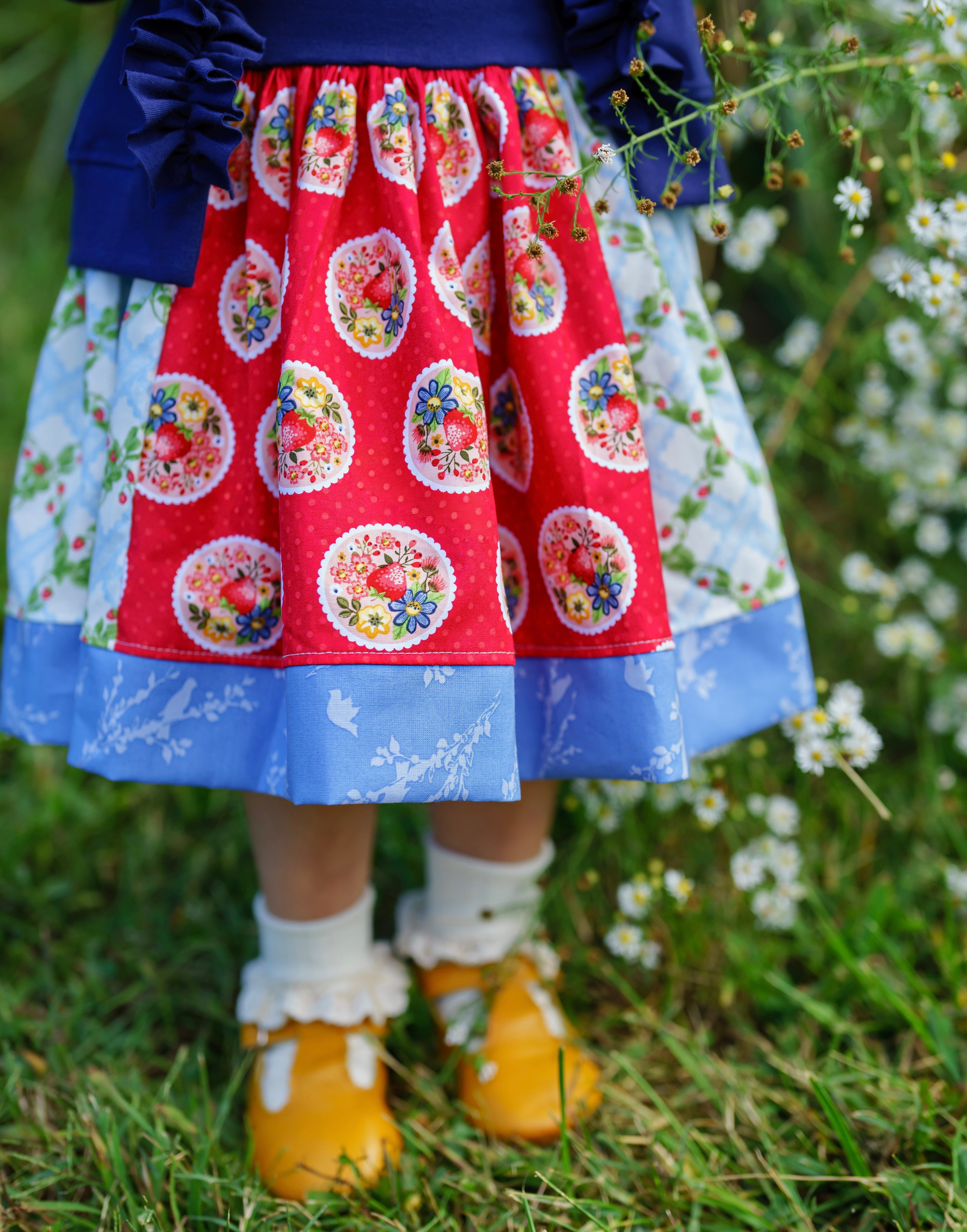 Strawberry Fields Lulu Skirt (ships in 2 weeks)