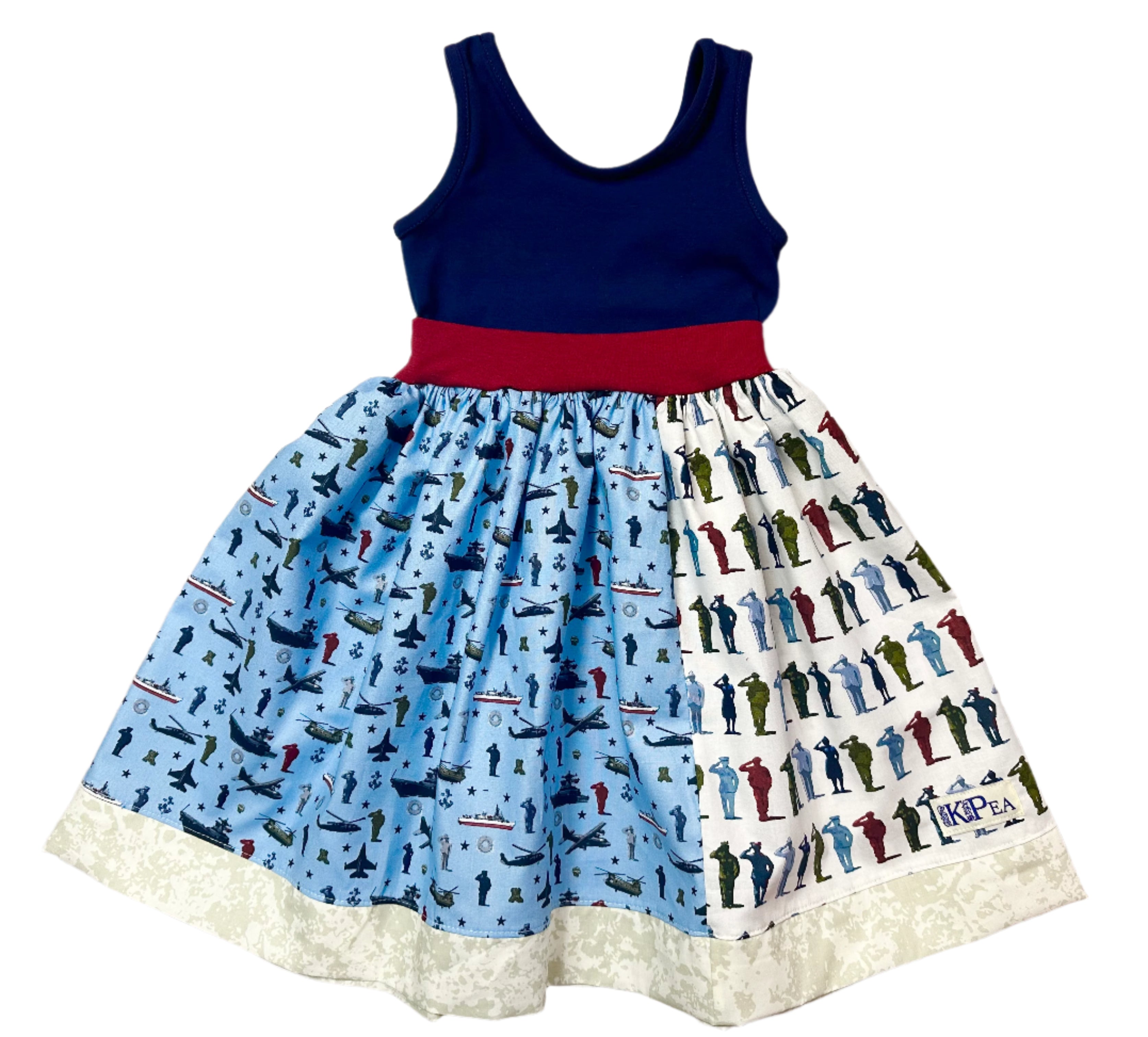 Honor The Brave Tank Twirl Dress (ships in 2 weeks)