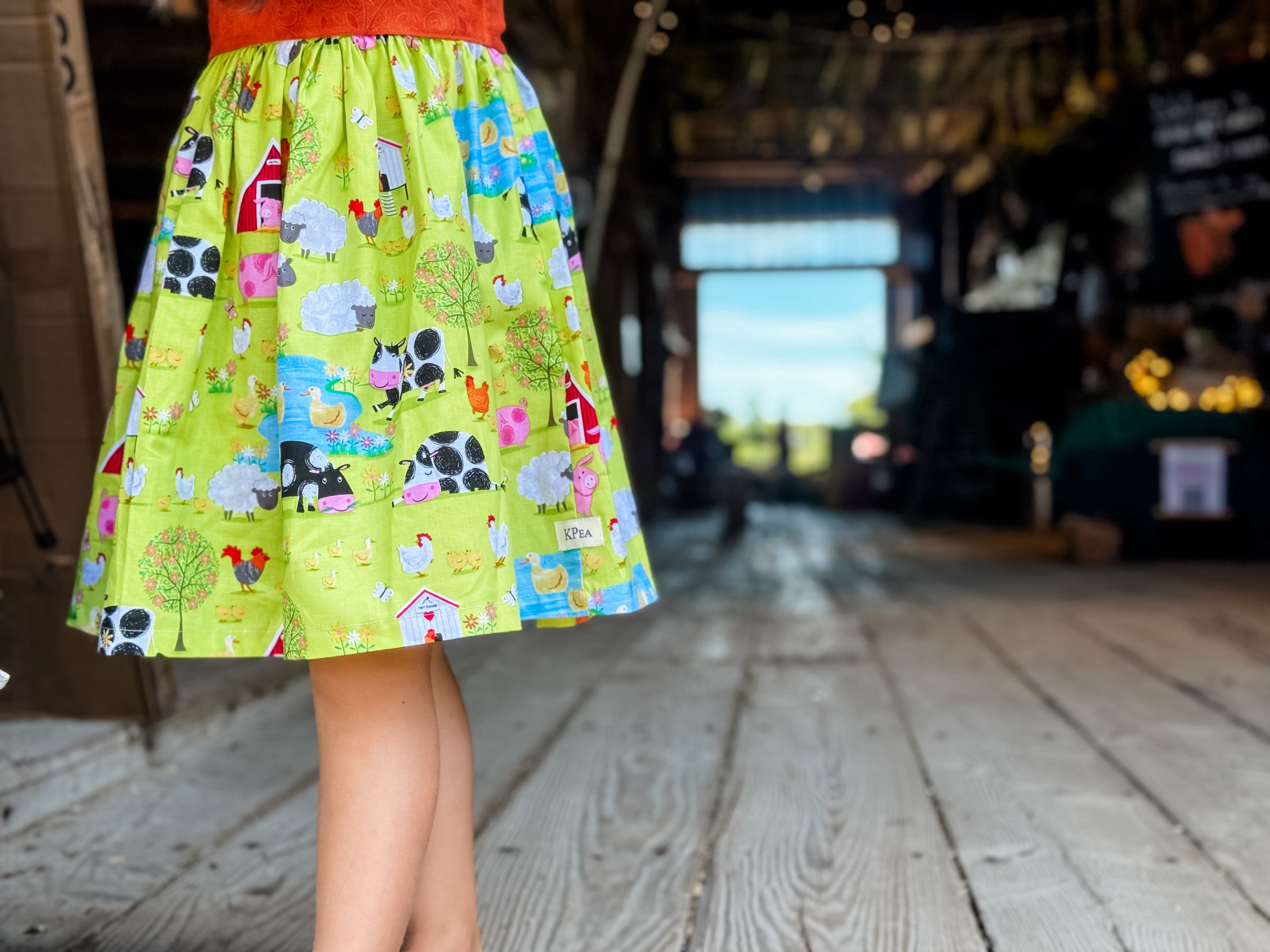 Farm Living Puff Sleeved Twirl dress (ships in 2 weeks)