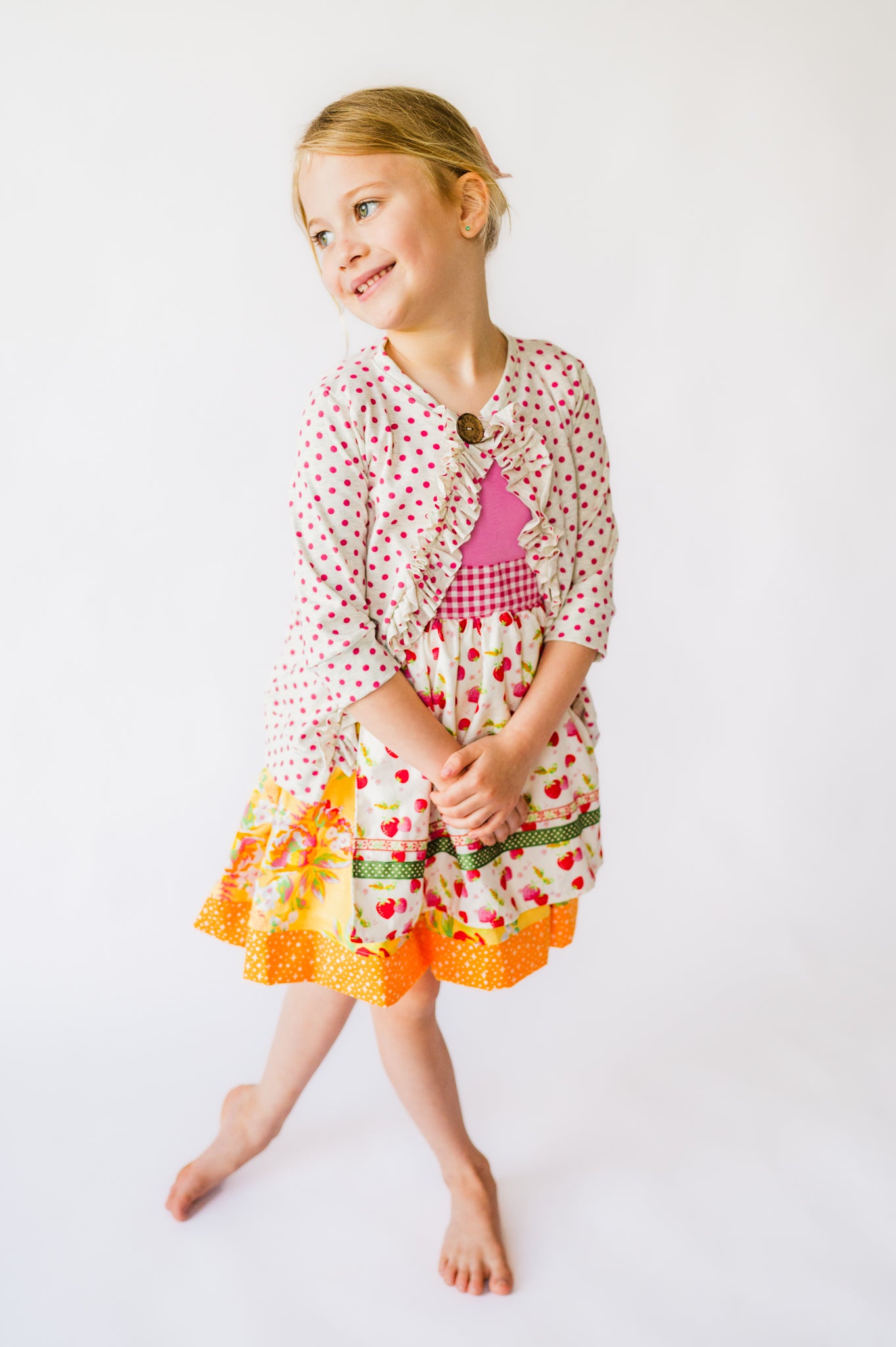 Berry Lovely Apron Twirl dress (ships in 2 weeks)