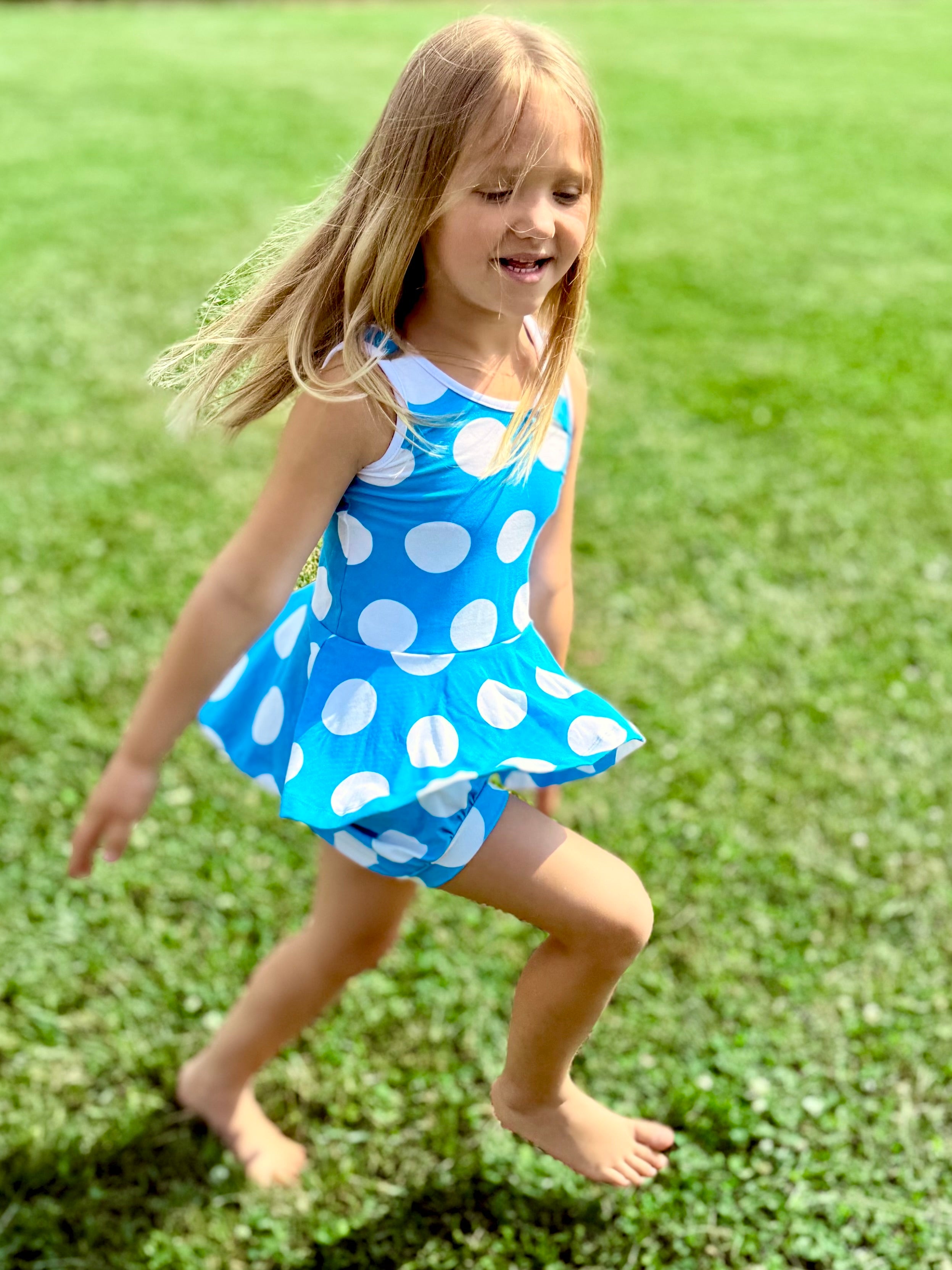 Smurfette Tank Peplum Top and Bubble SET