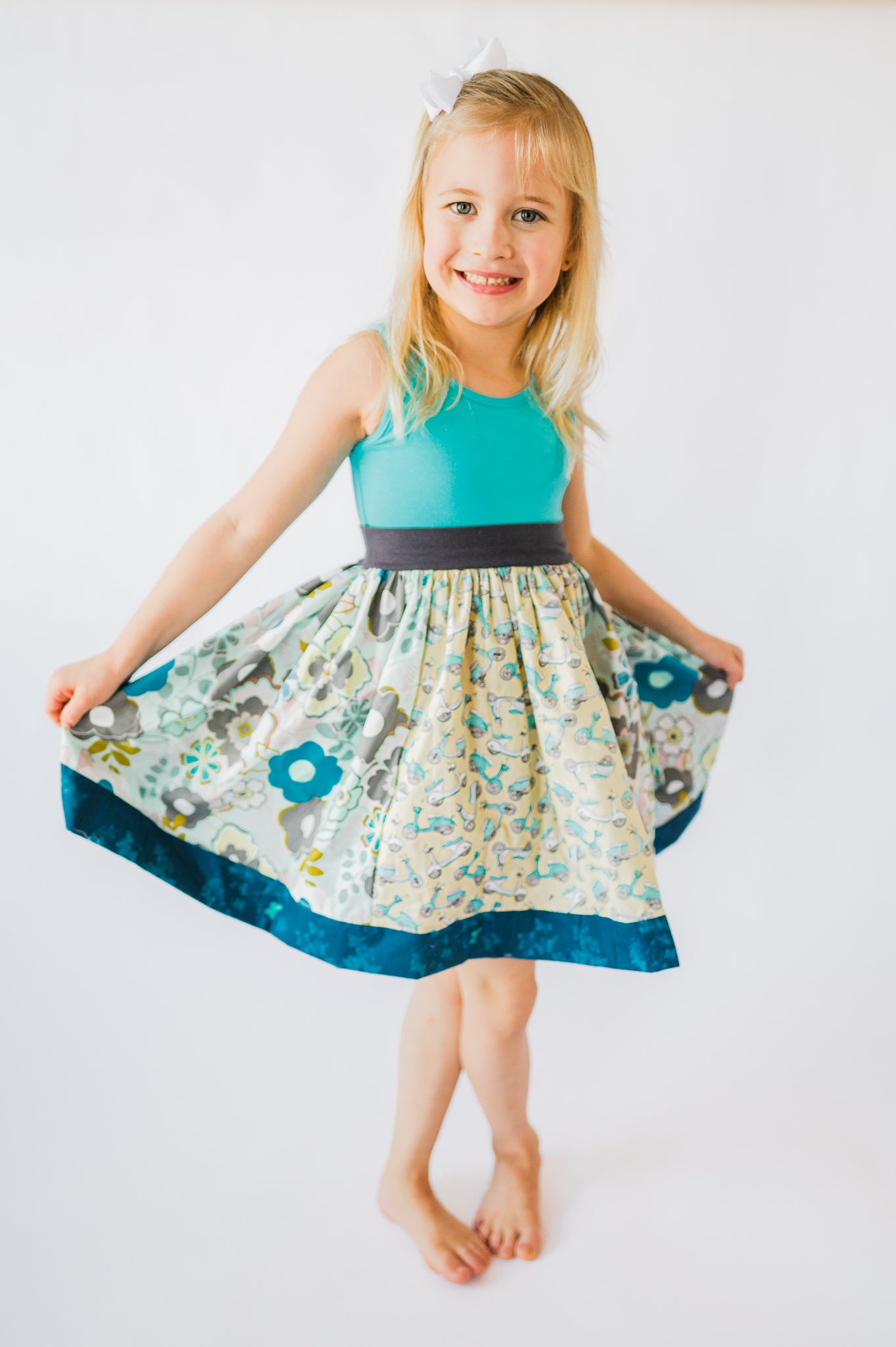 Scooting Along Wide Strap Twirl dress (ships in 2 weeks)