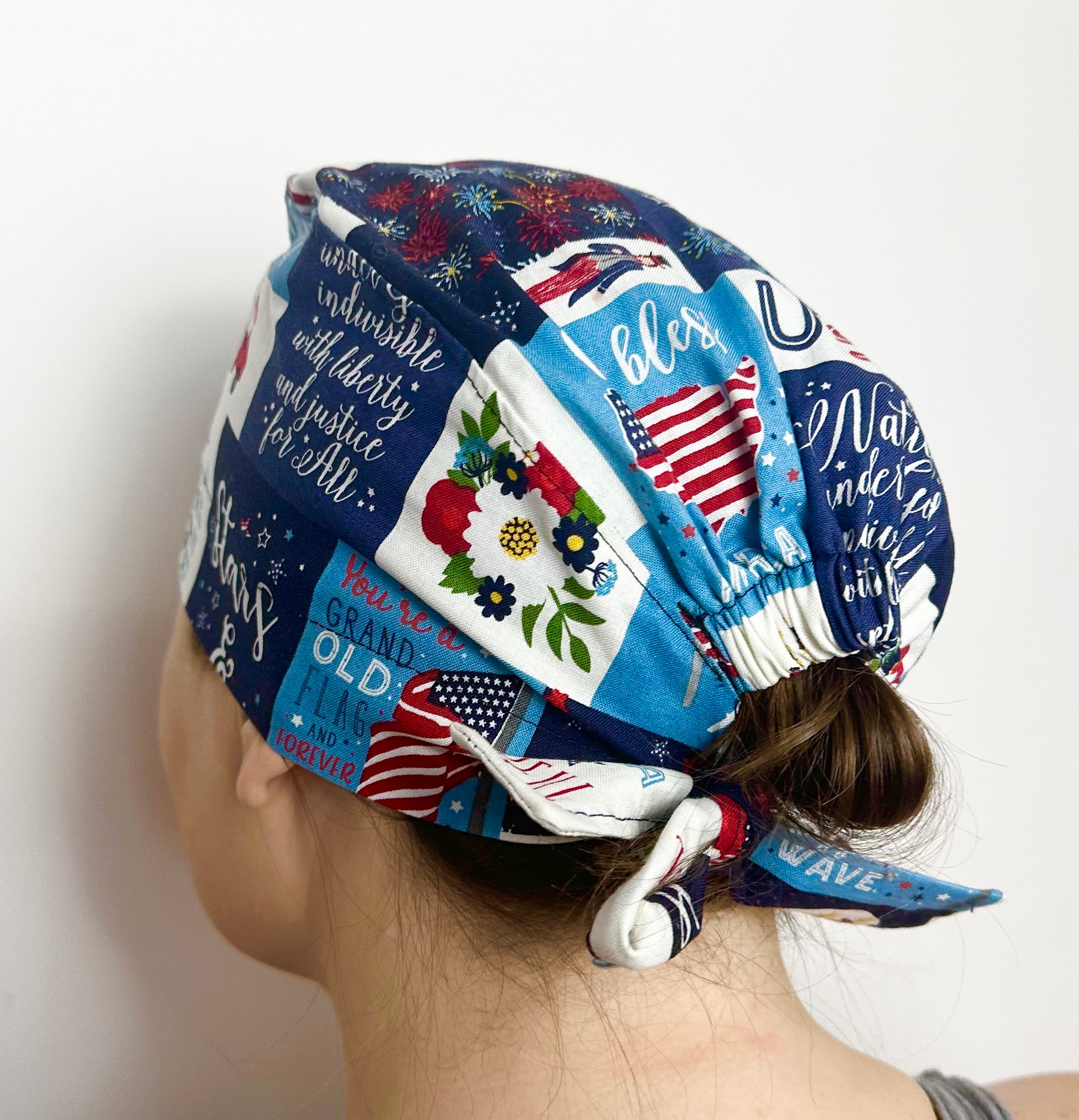 Freedom Scrub Cap Tie Back or Bouffant Style