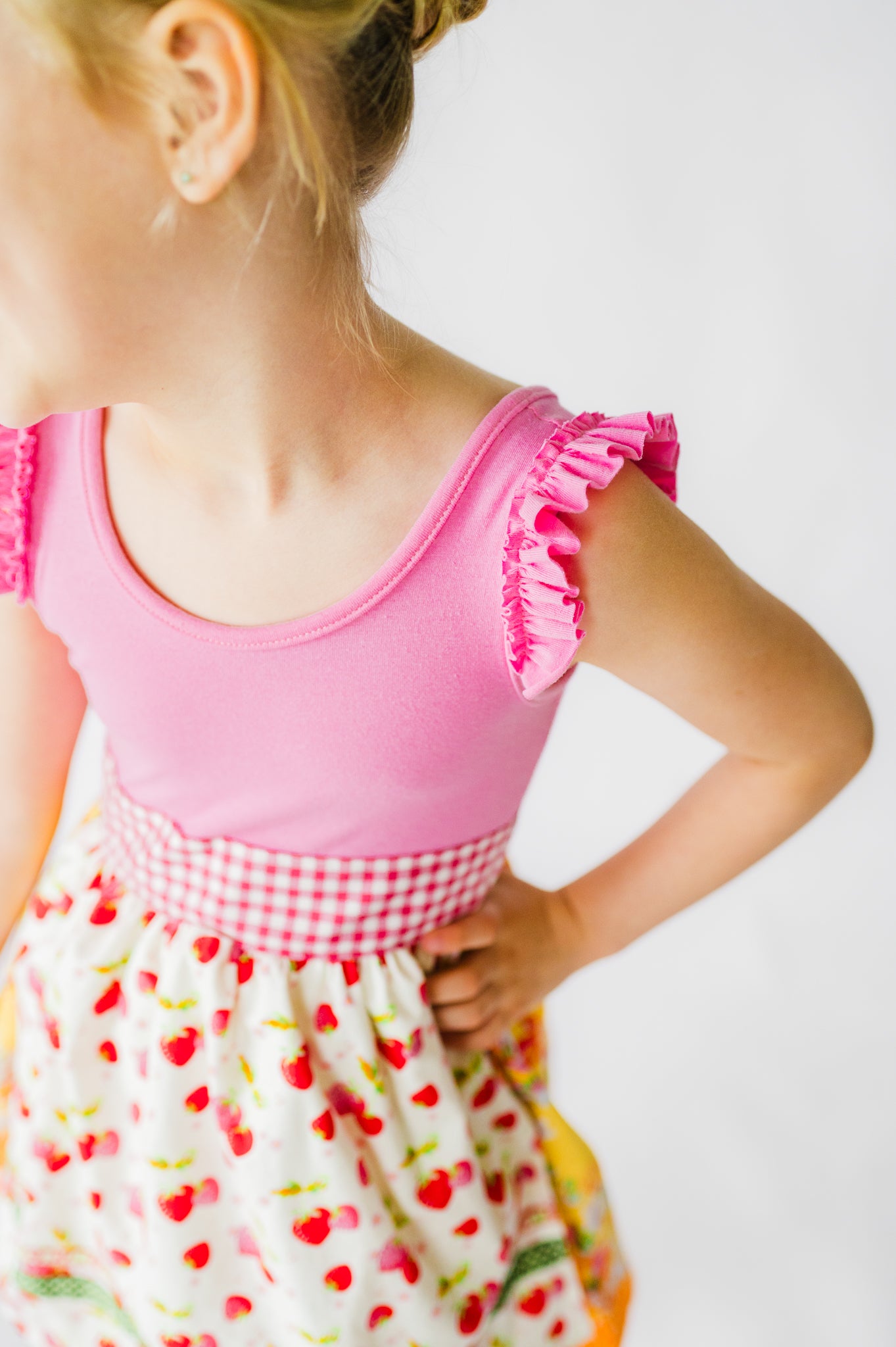 Berry Lovely Apron Twirl Dress (ships in 2 weeks)
