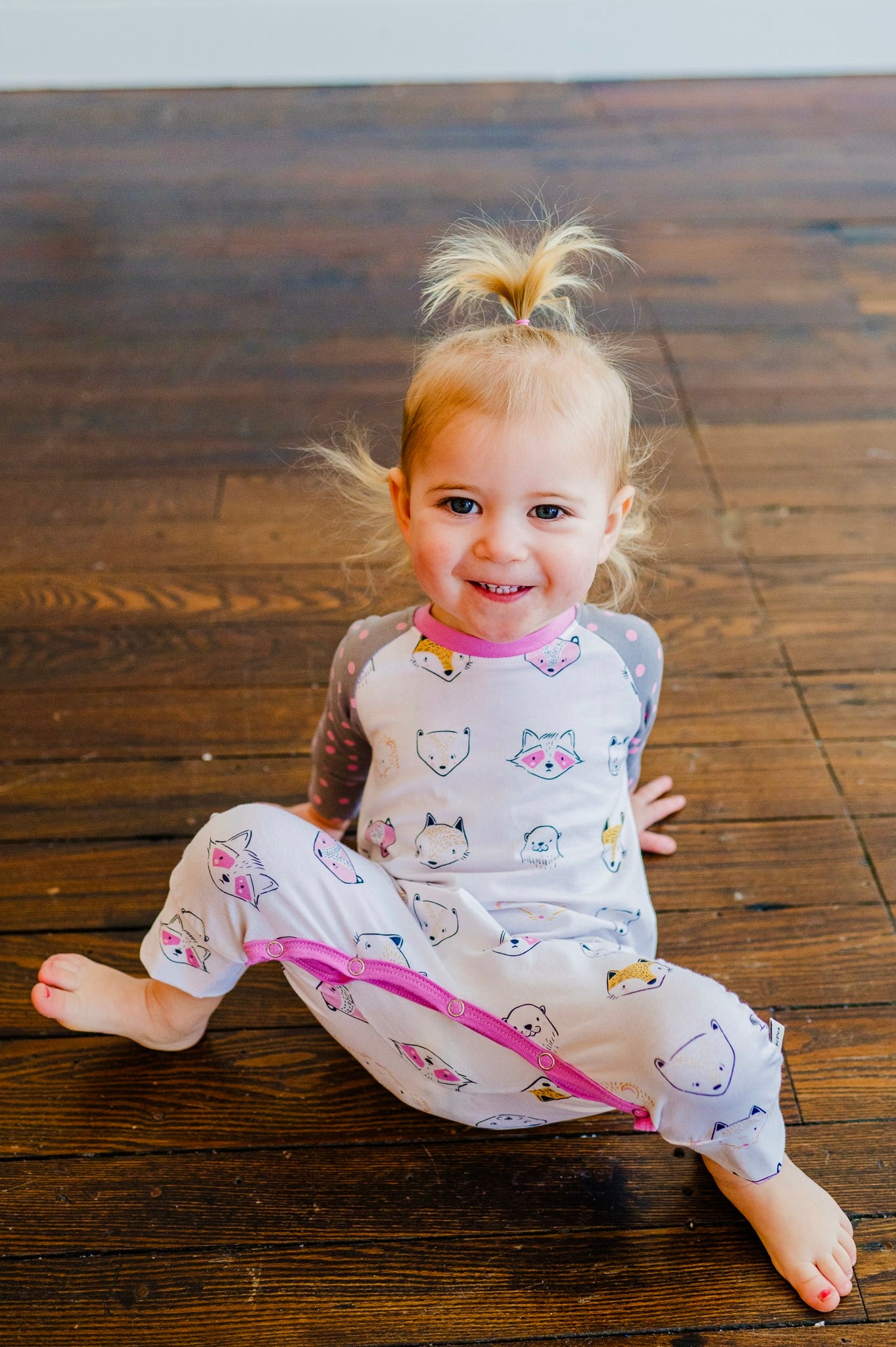 Woodland Creatures Casey Romper Outfit (ships in 2 weeks)