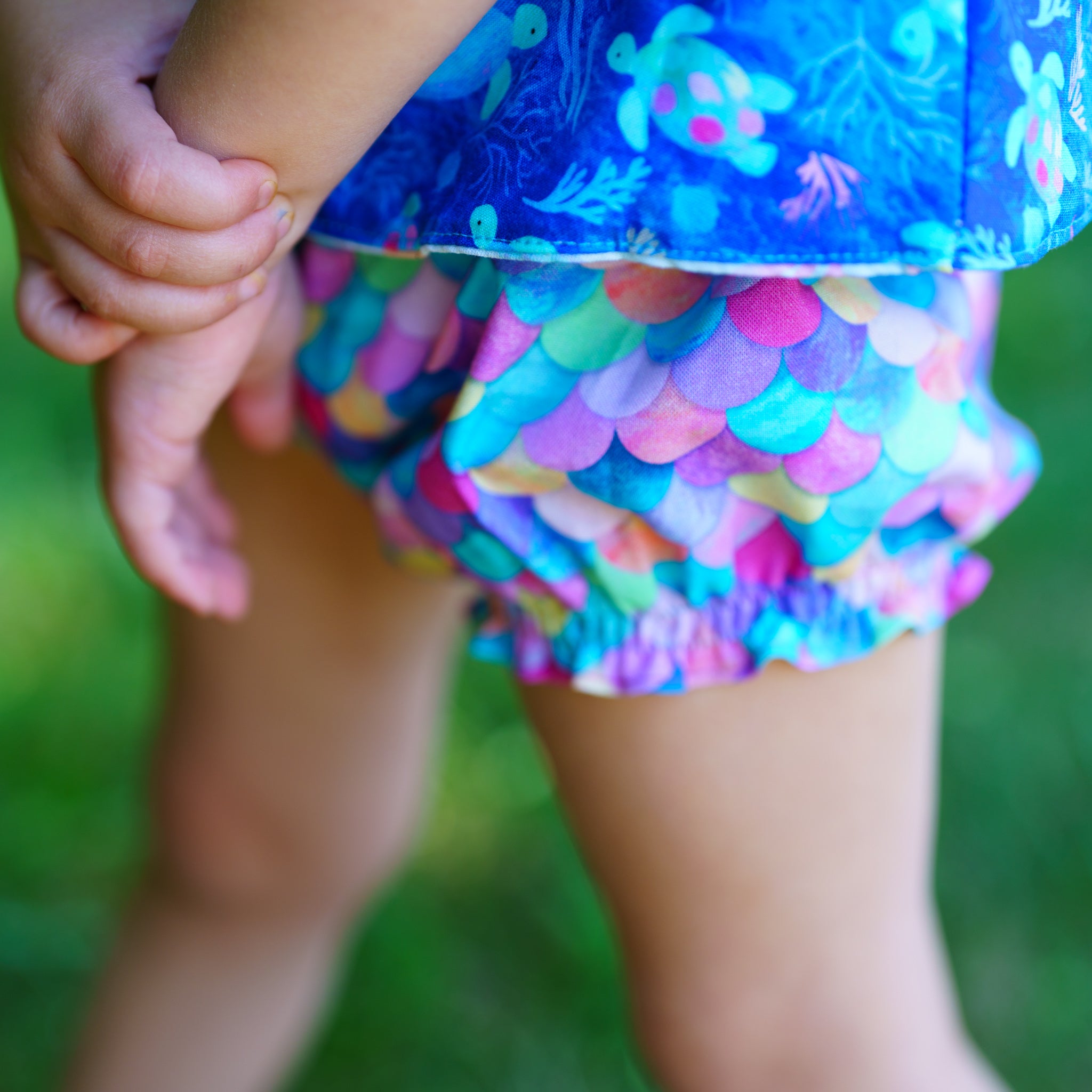 Under the Sea Mermaid X top and bloomer set (ships in 2 weeks)