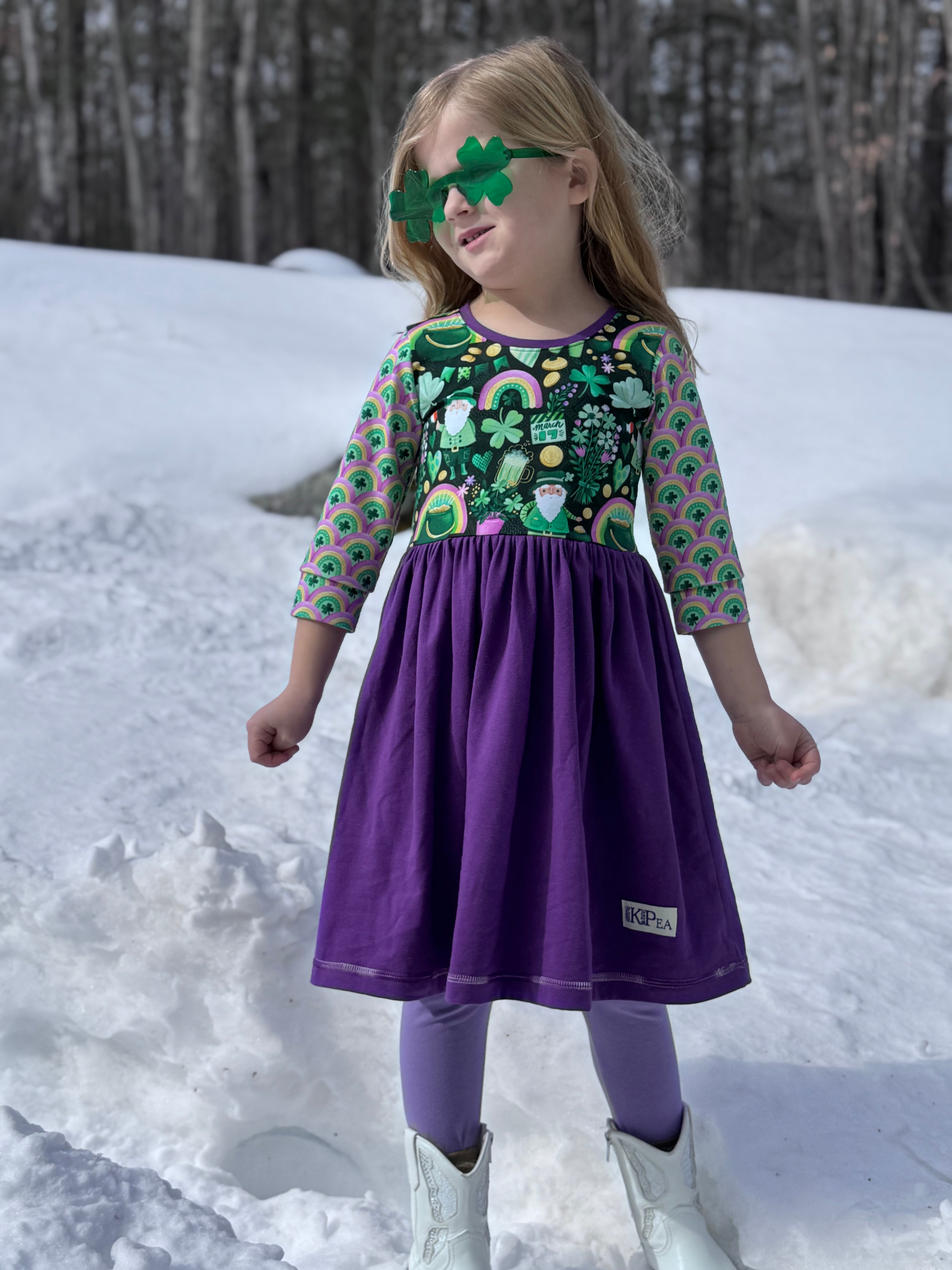 Lucky You 3/4 Sleeve Lap Dress (ships in 2 weeks)