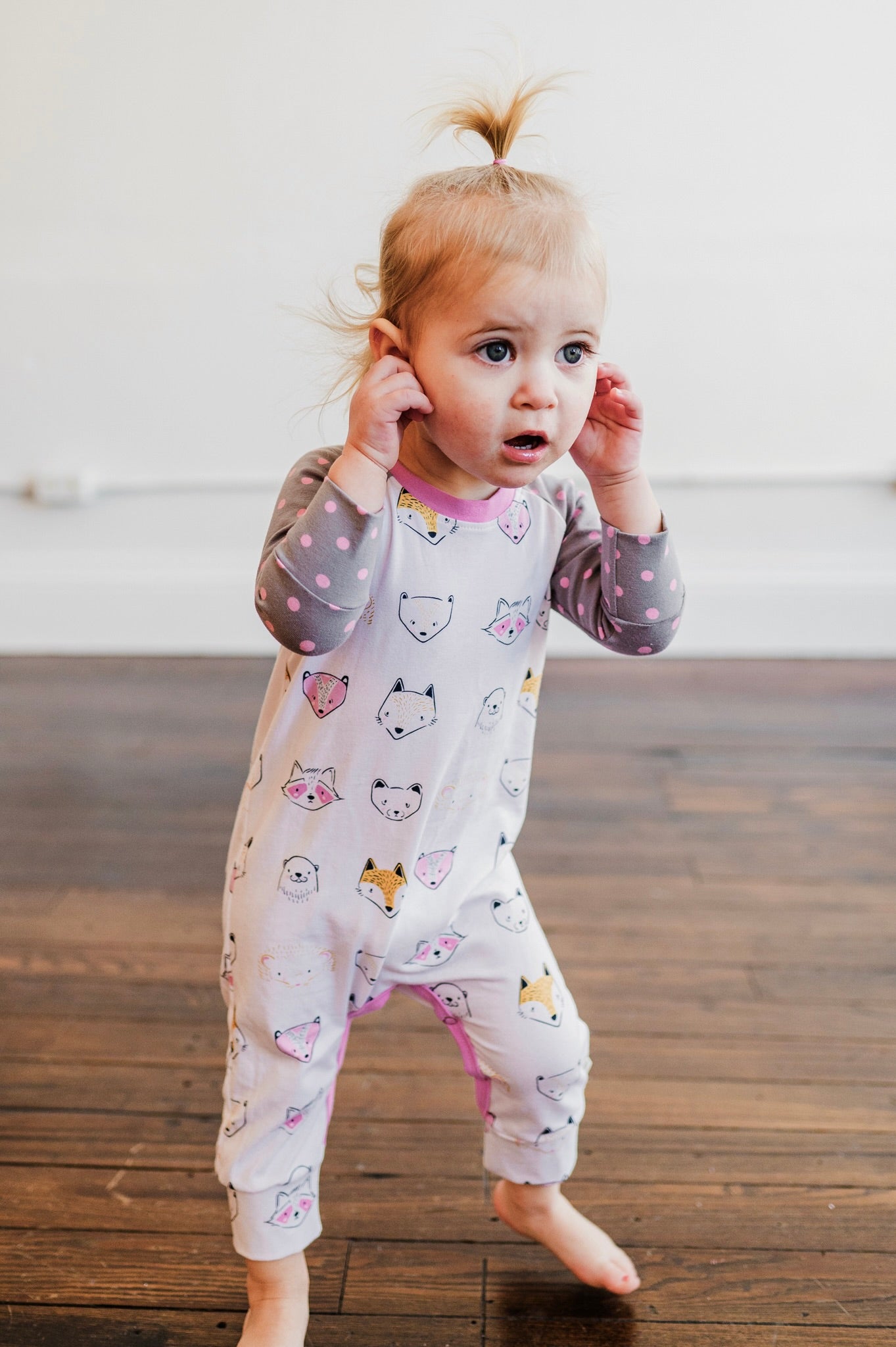 Woodland Creatures Casey Romper Outfit (ships in 2 weeks)