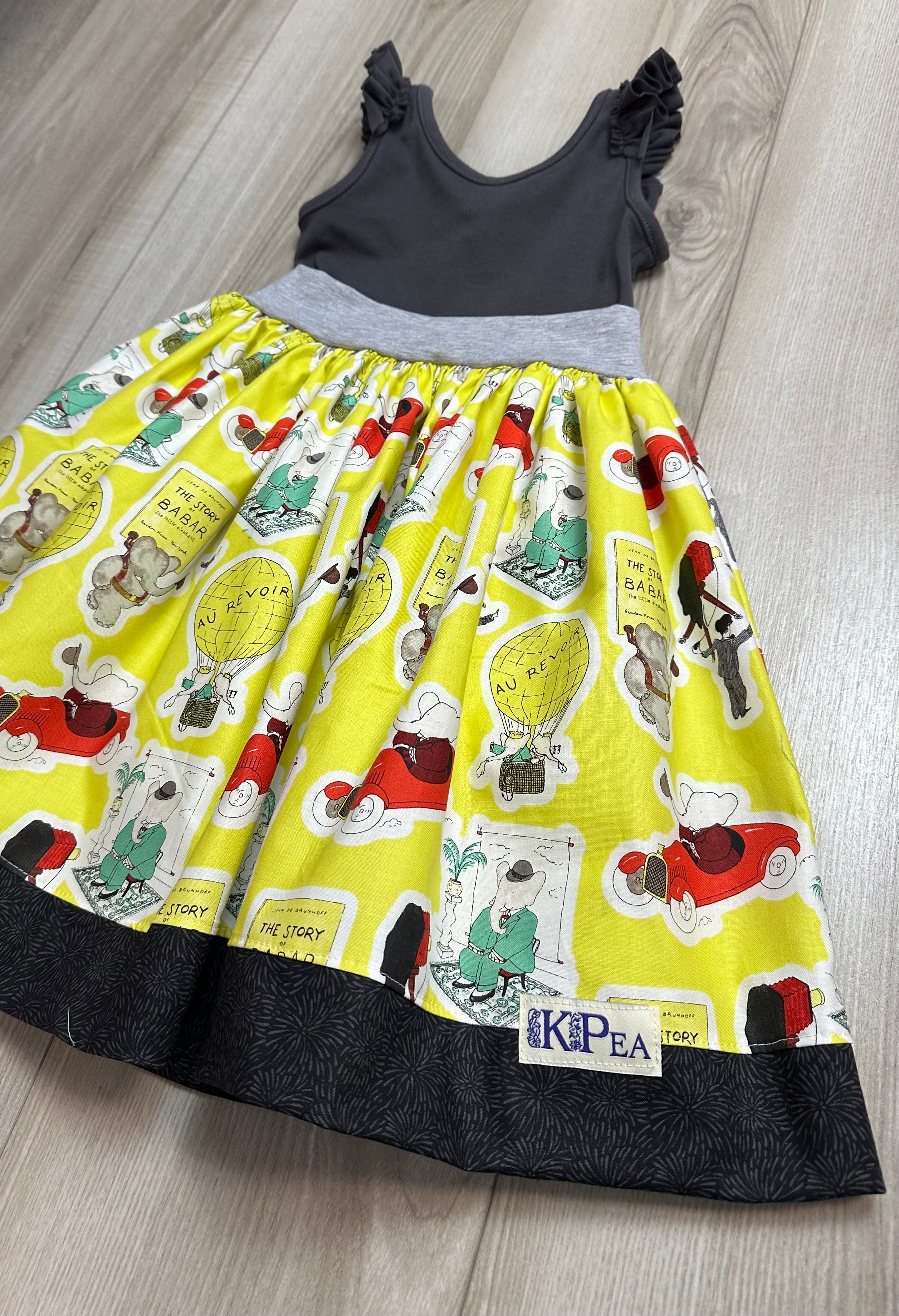 Elephant Friend Twirl Dress (Ships in 2 Weeks)