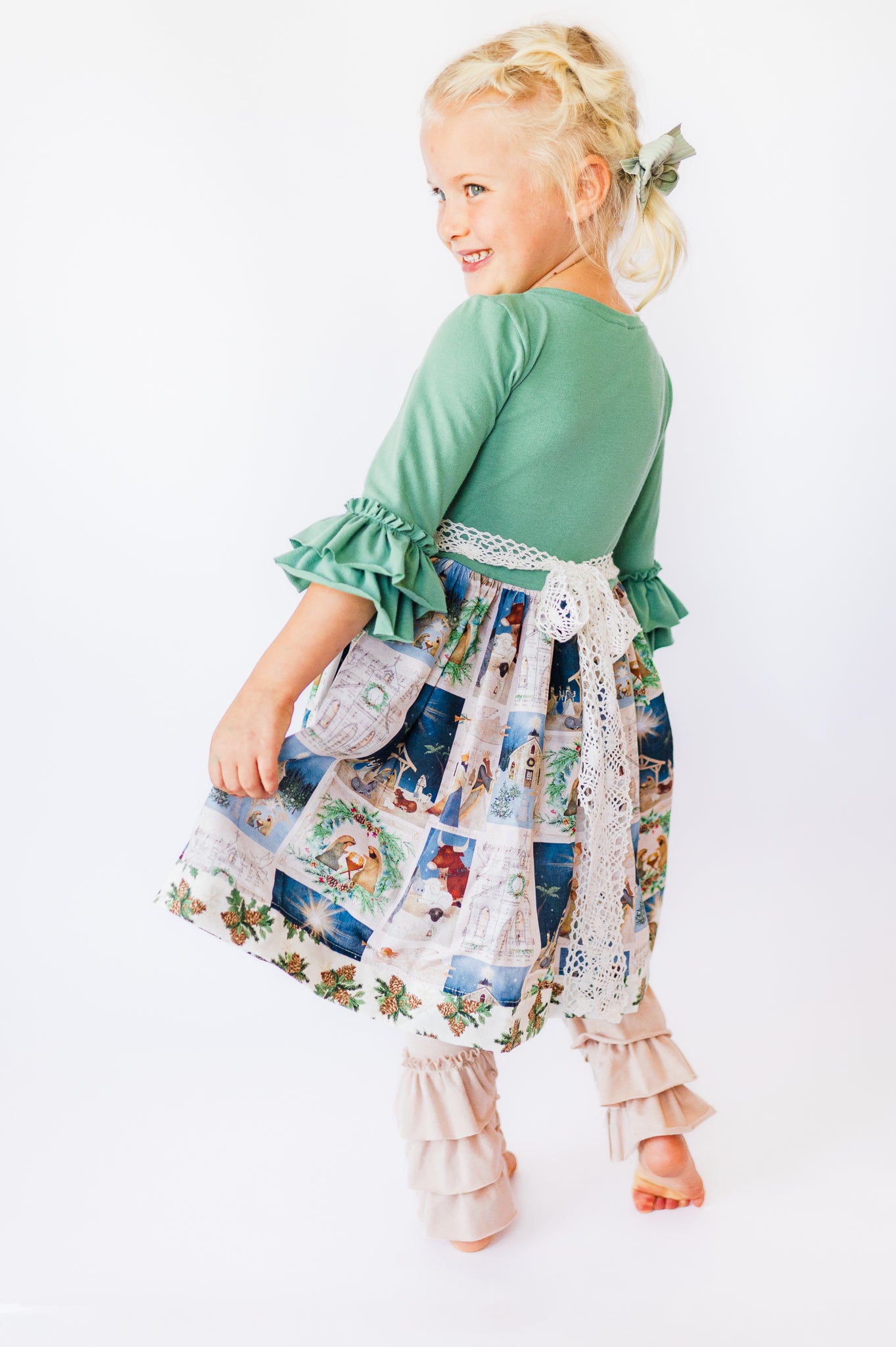 Away in a Manger Bailey Twirl dress (ships in 2 weeks)