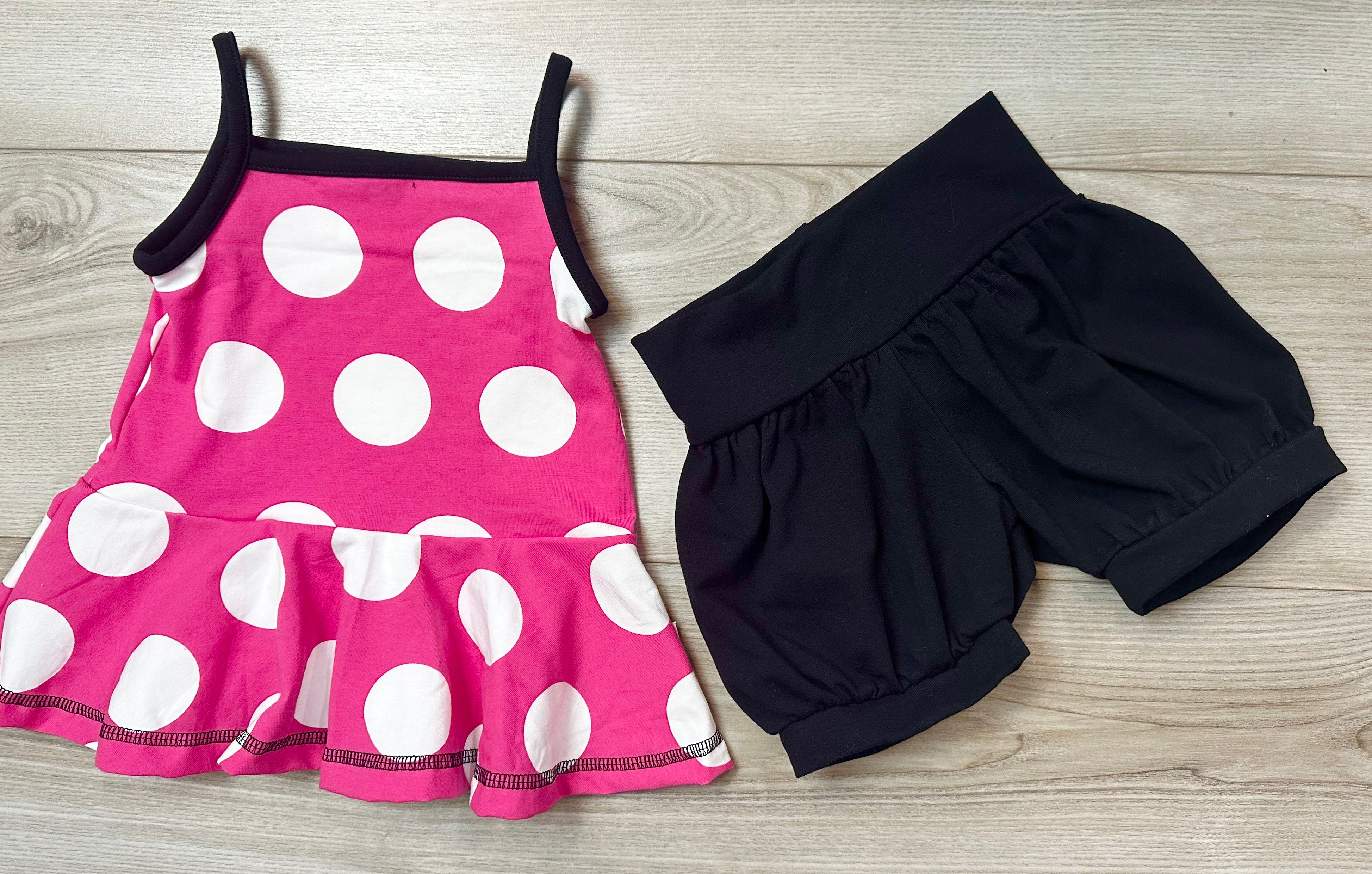 Minnie Mouse Peplum Top (Ships in 2 Weeks)