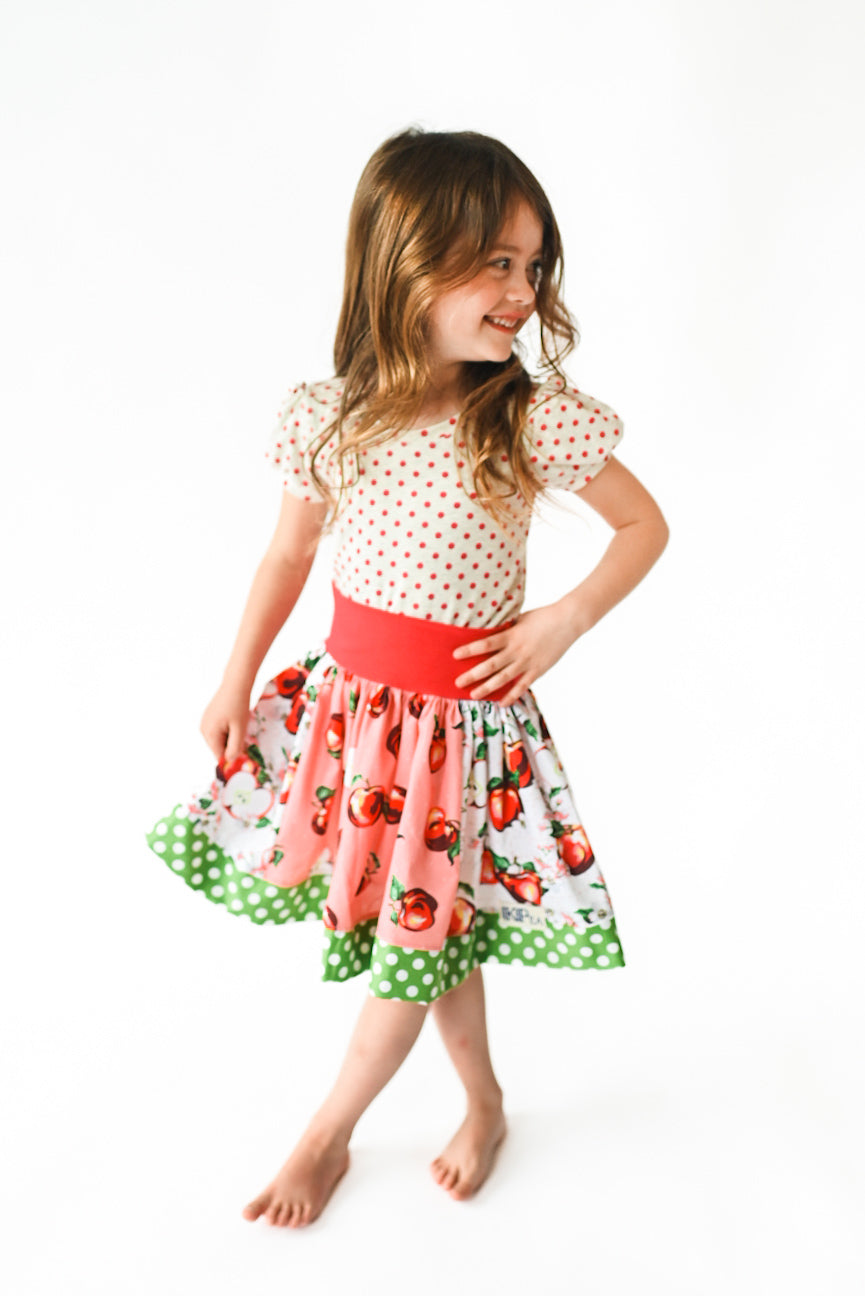 Johnny 🍎 Apple Seed Twirl Skirt (ships in 2 weeks)