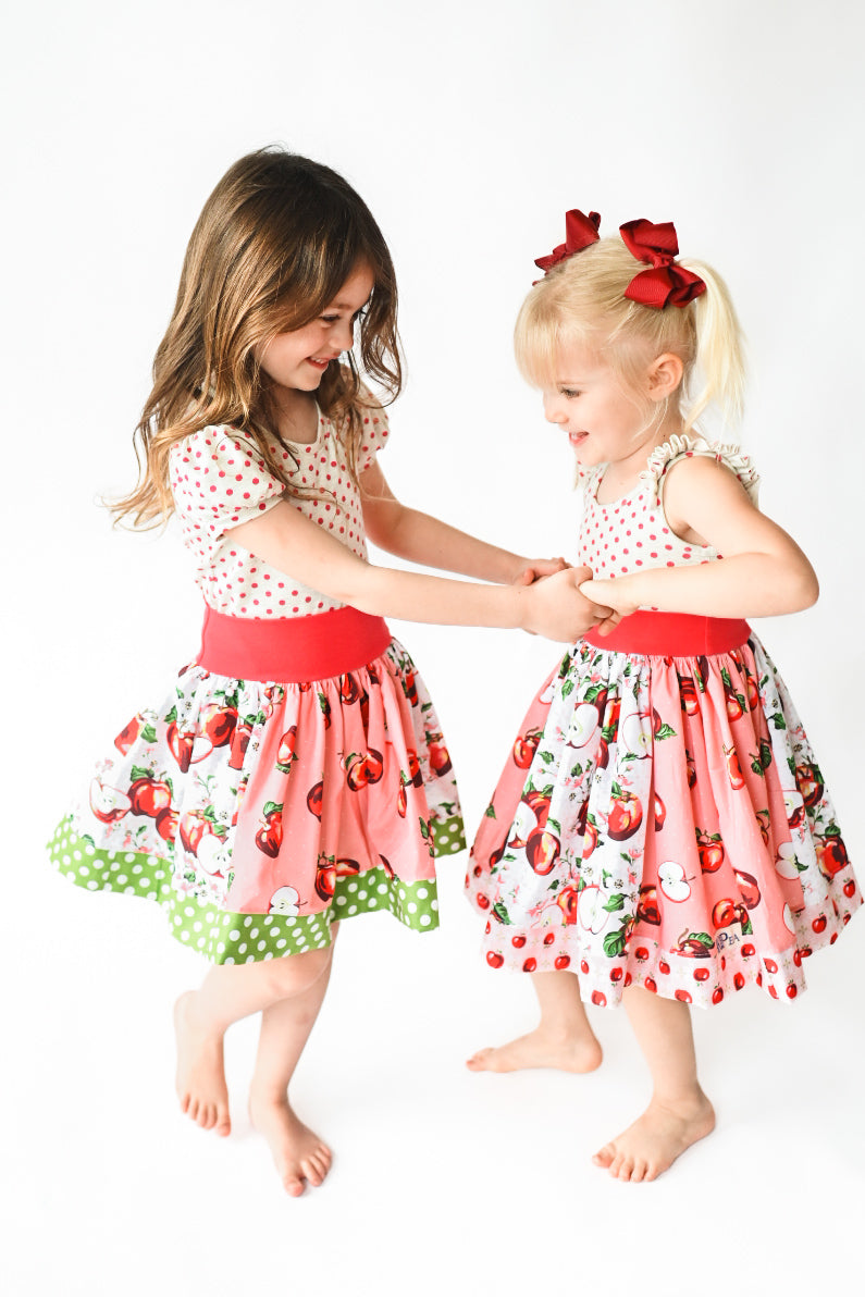 Apple Blossum Twirl Dress (Ships in 2 Weeks)