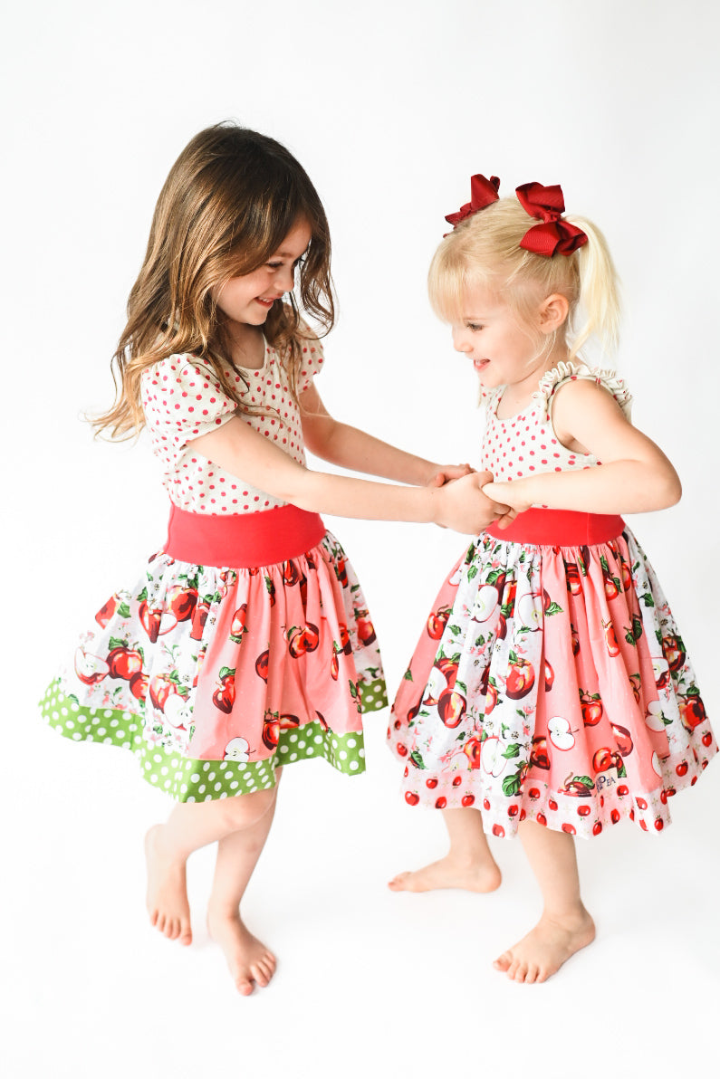 Apple Blossom Twirl Dress (ships in 2 weeks)