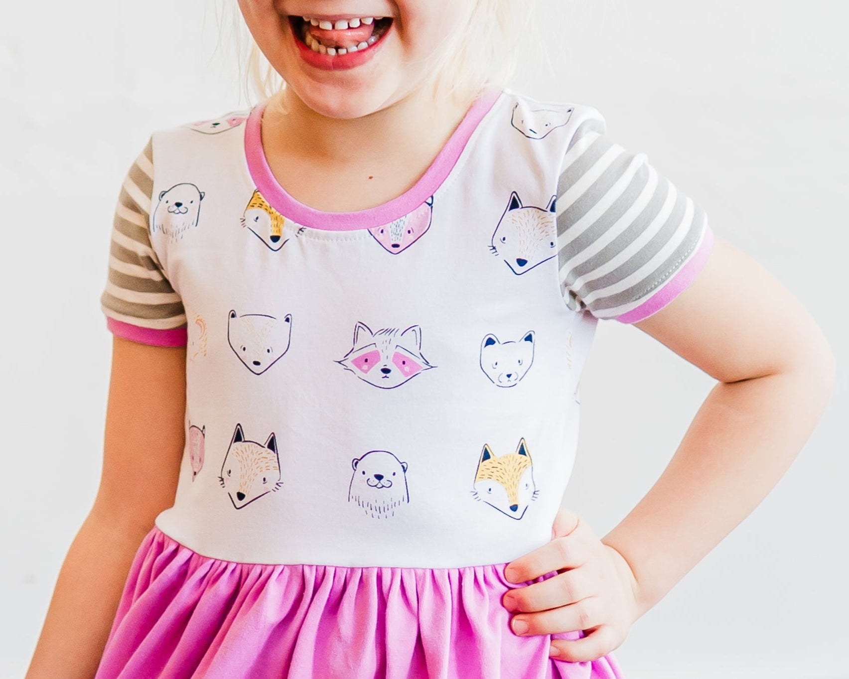 Woodland Creatures Lap Dress (ships in 2 weeks)