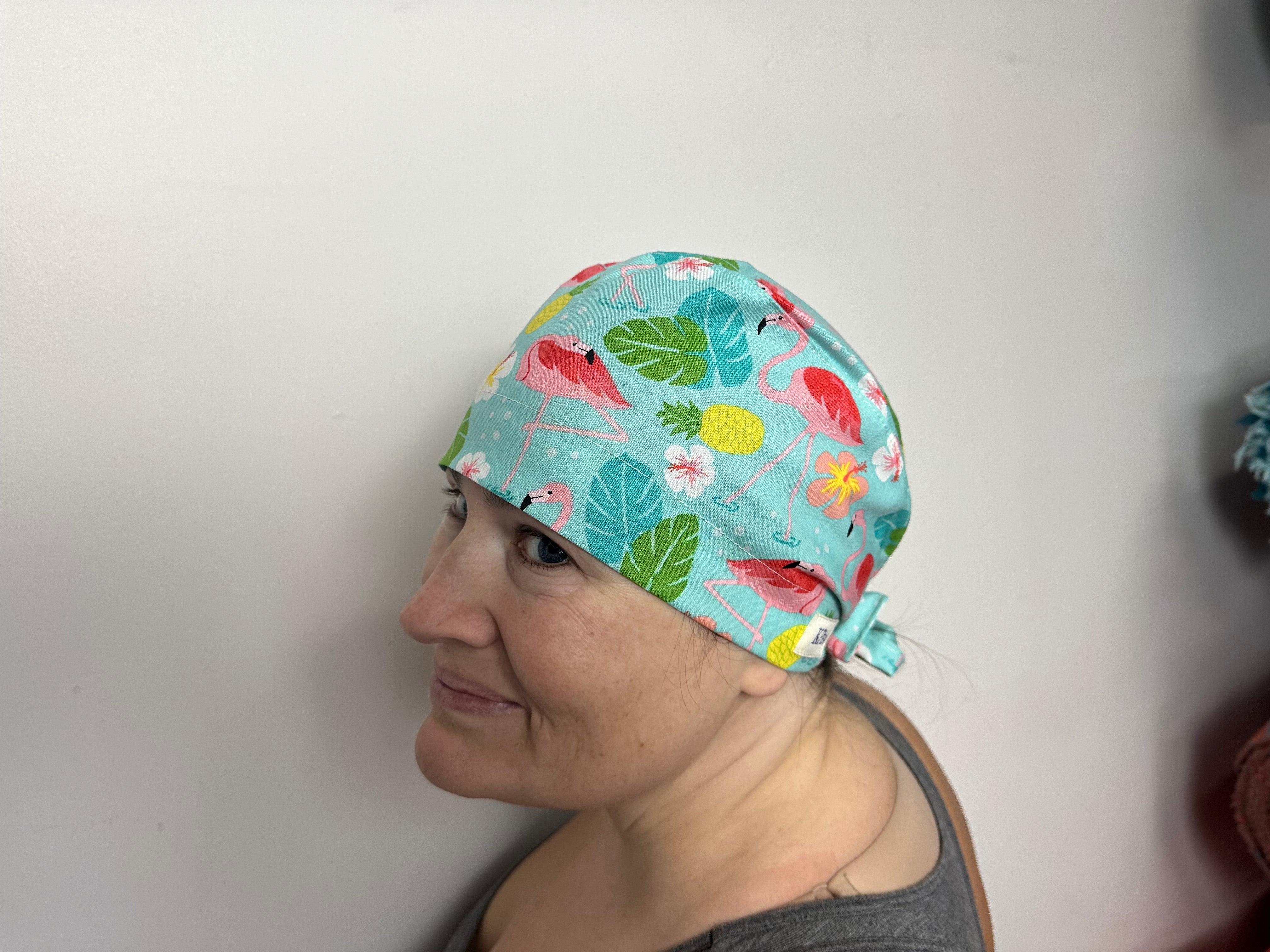 Florida Scrub Cap Tie Back or Bouffant Style