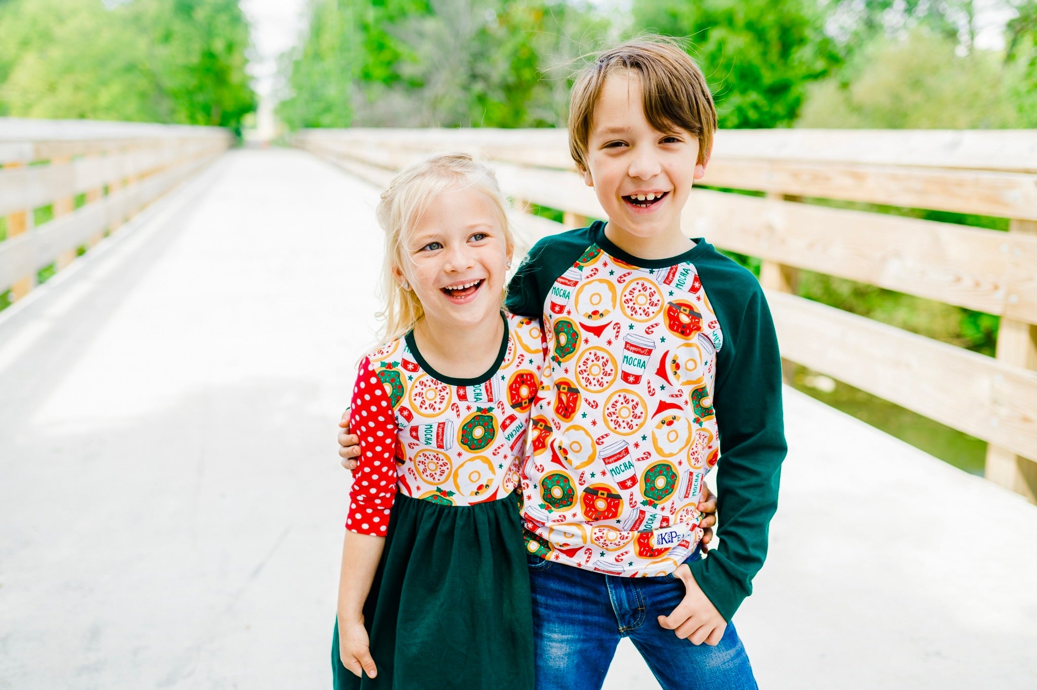 Christmas Treats 3/4 sleeve Lap Dress (ships in 2 weeks)