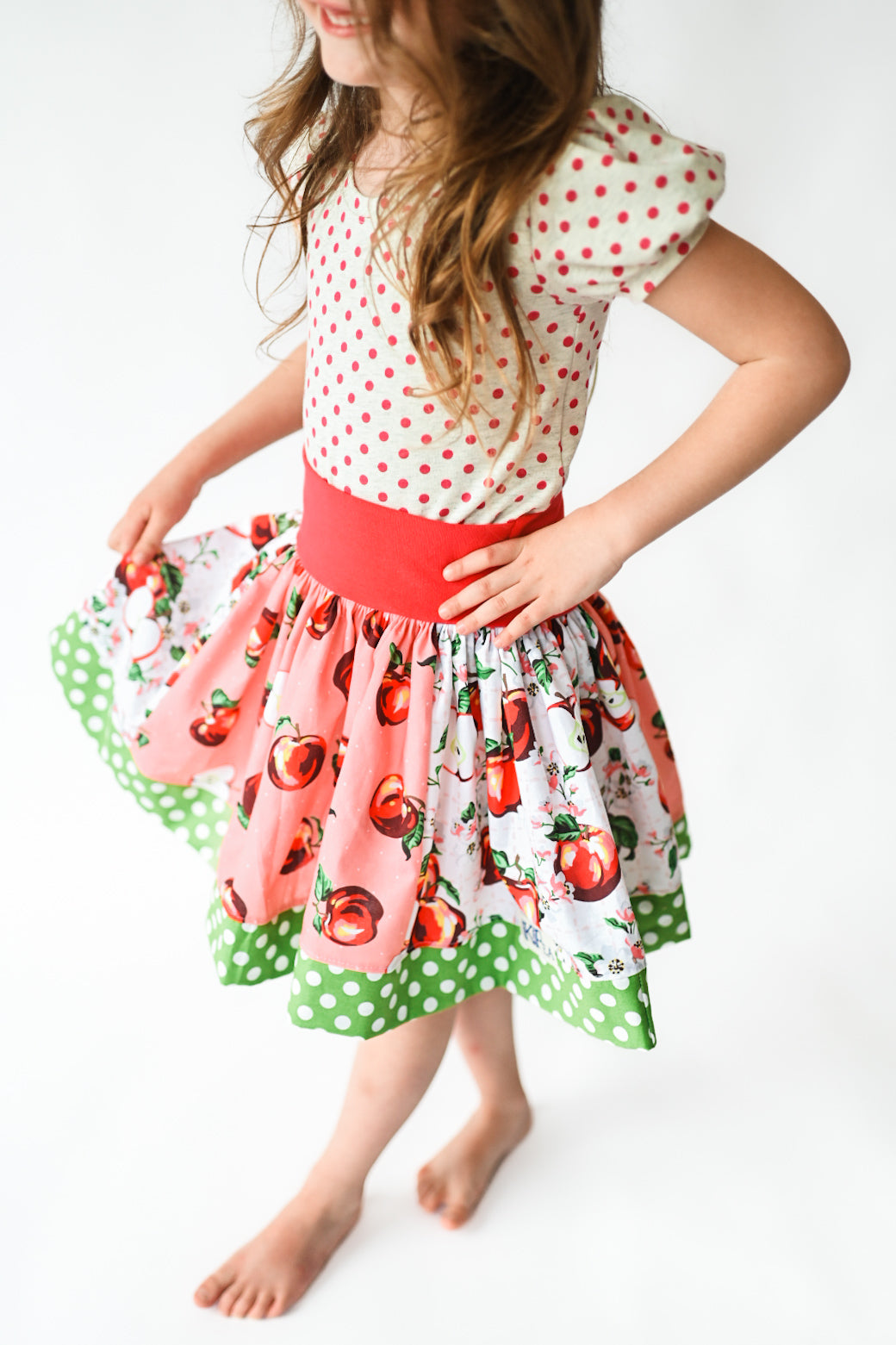 Johnny 🍎 Apple Seed Twirl Skirt (ships in 2 weeks)