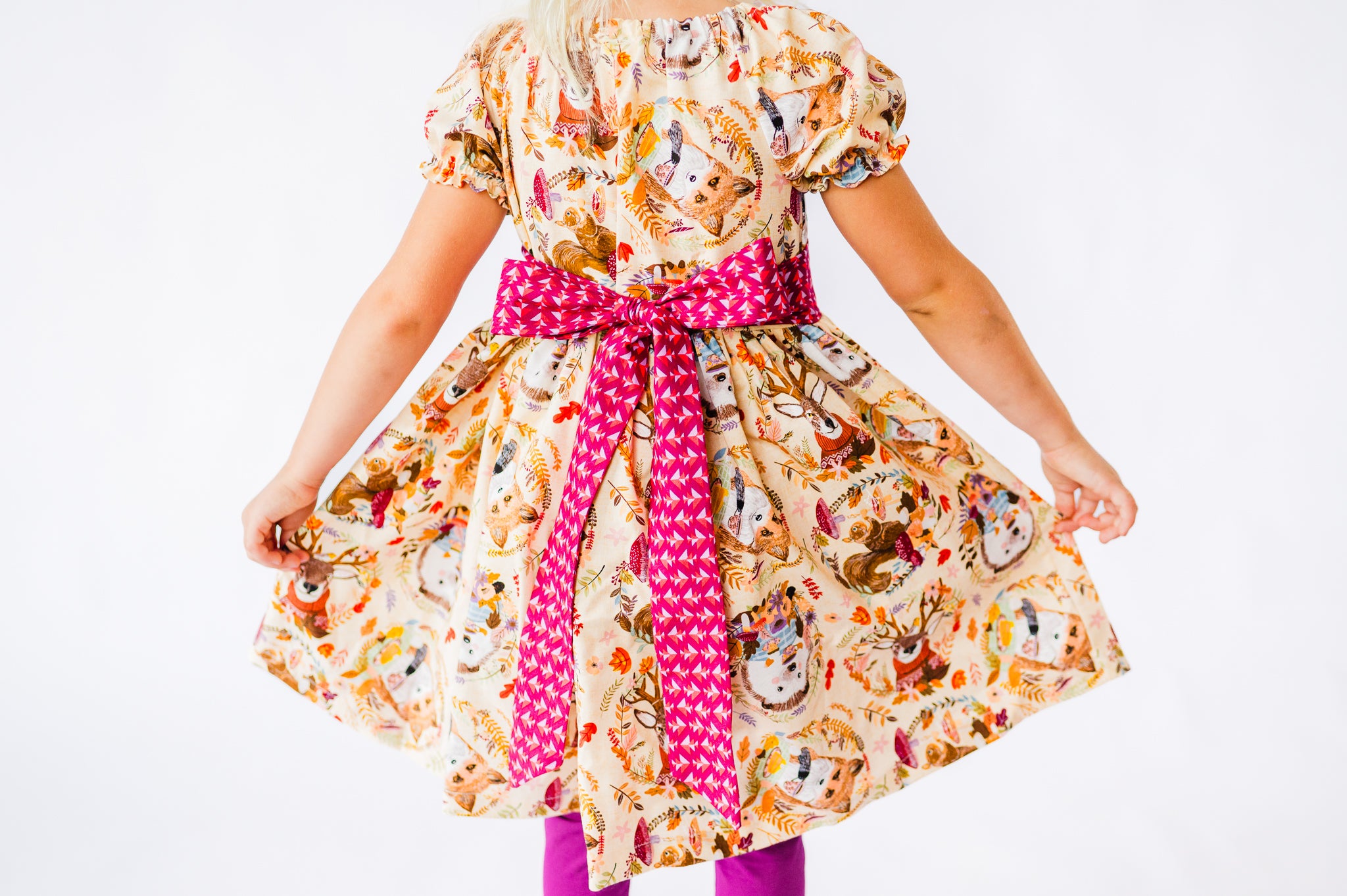 Hedgehog and Friends Peasant Dress