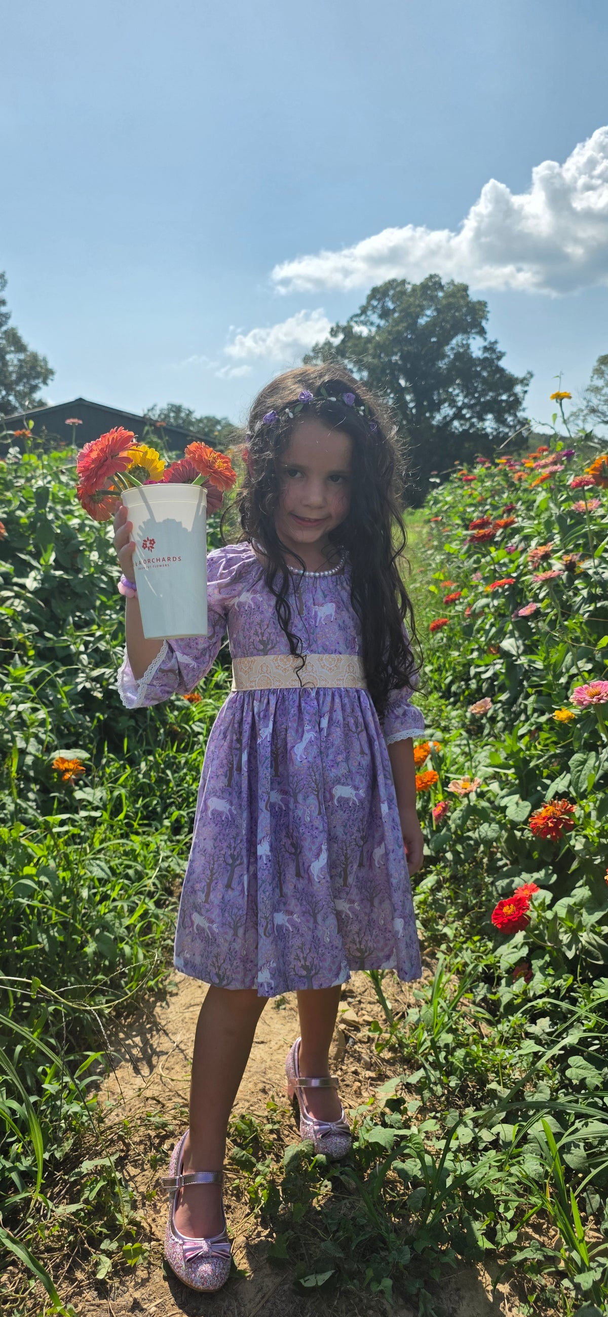 Enchanted Unicorn Lace Peasant (ships in two weeks)