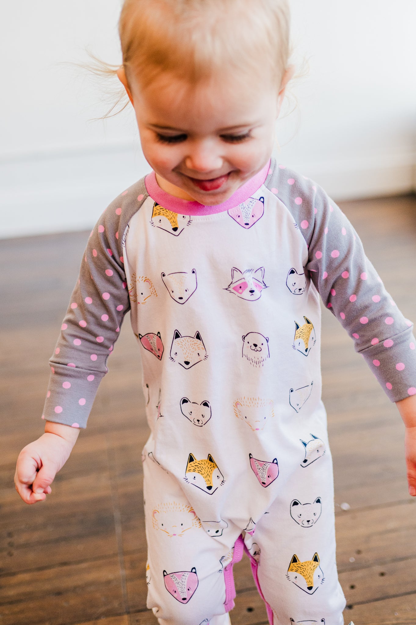 Woodland Creatures Casey Romper Outfit (ships in 2 weeks)