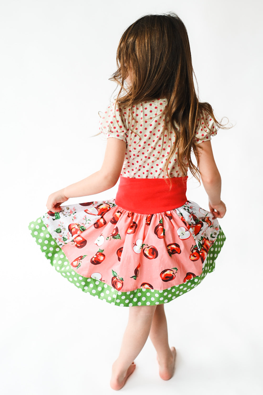 Johnny 🍎 Apple Seed Twirl Skirt (ships in 2 weeks)