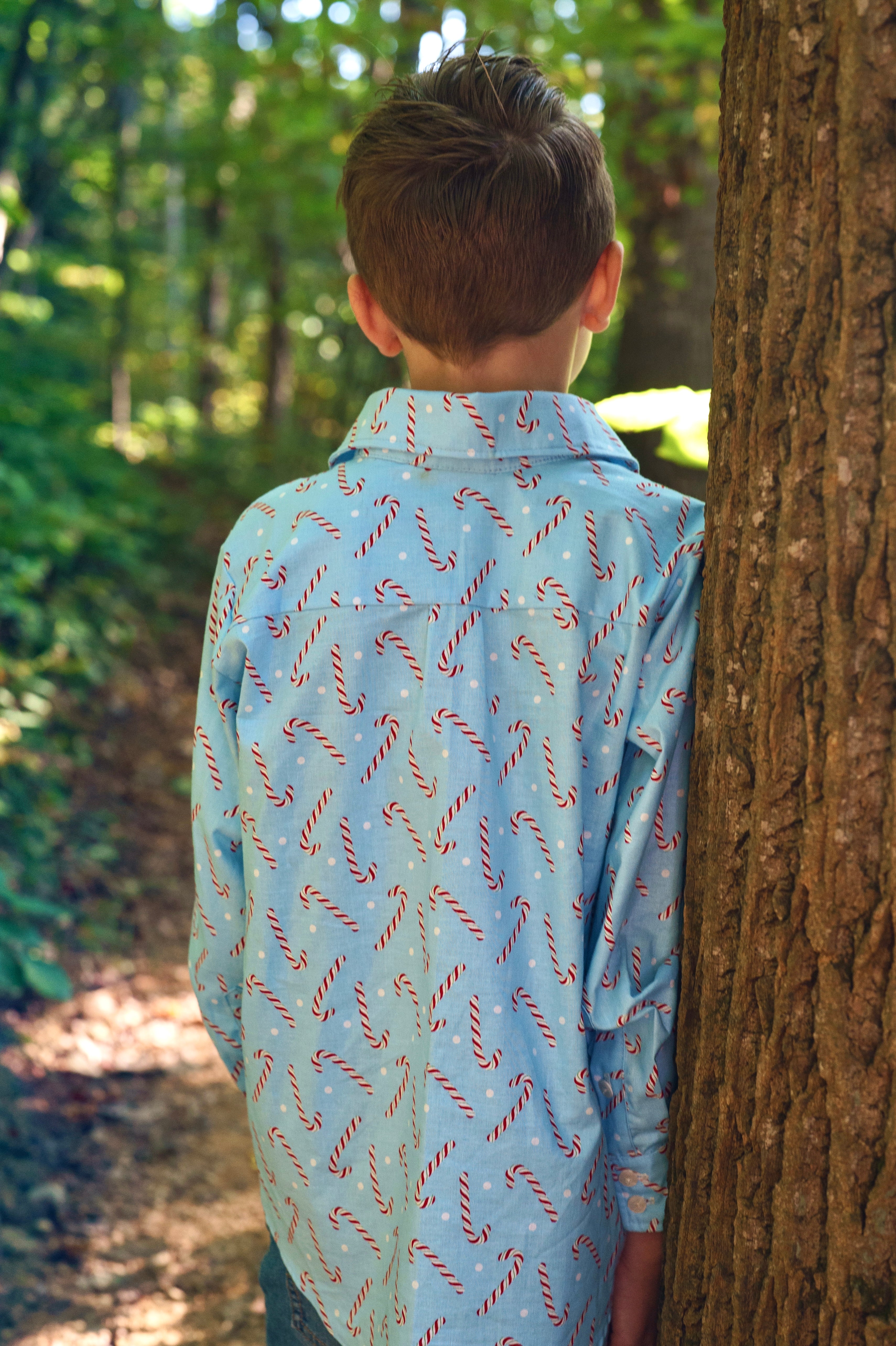 Candy Cane Andrew Button Up Shirt (ships in 2 weeks)