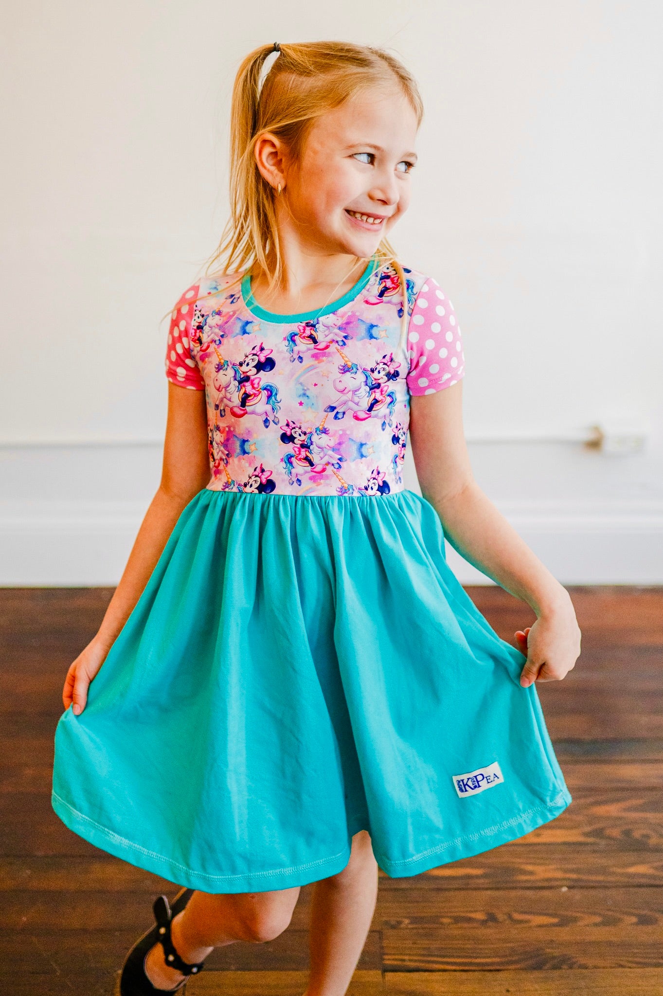 Minnie and Unicorn Cap Lap Dress (ships in 2 weeks)