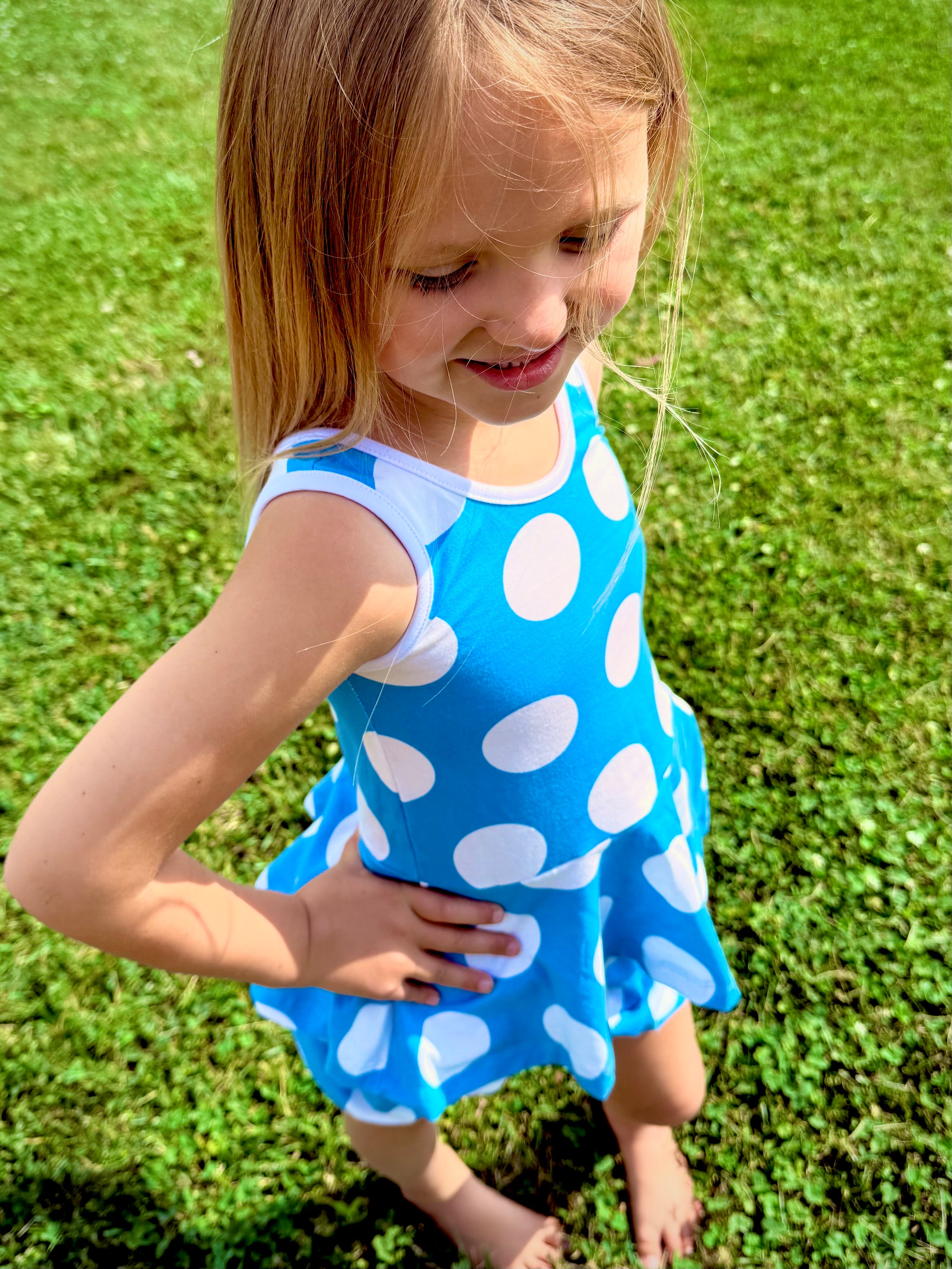 Smurfette Tank Peplum Top and Bubble SET