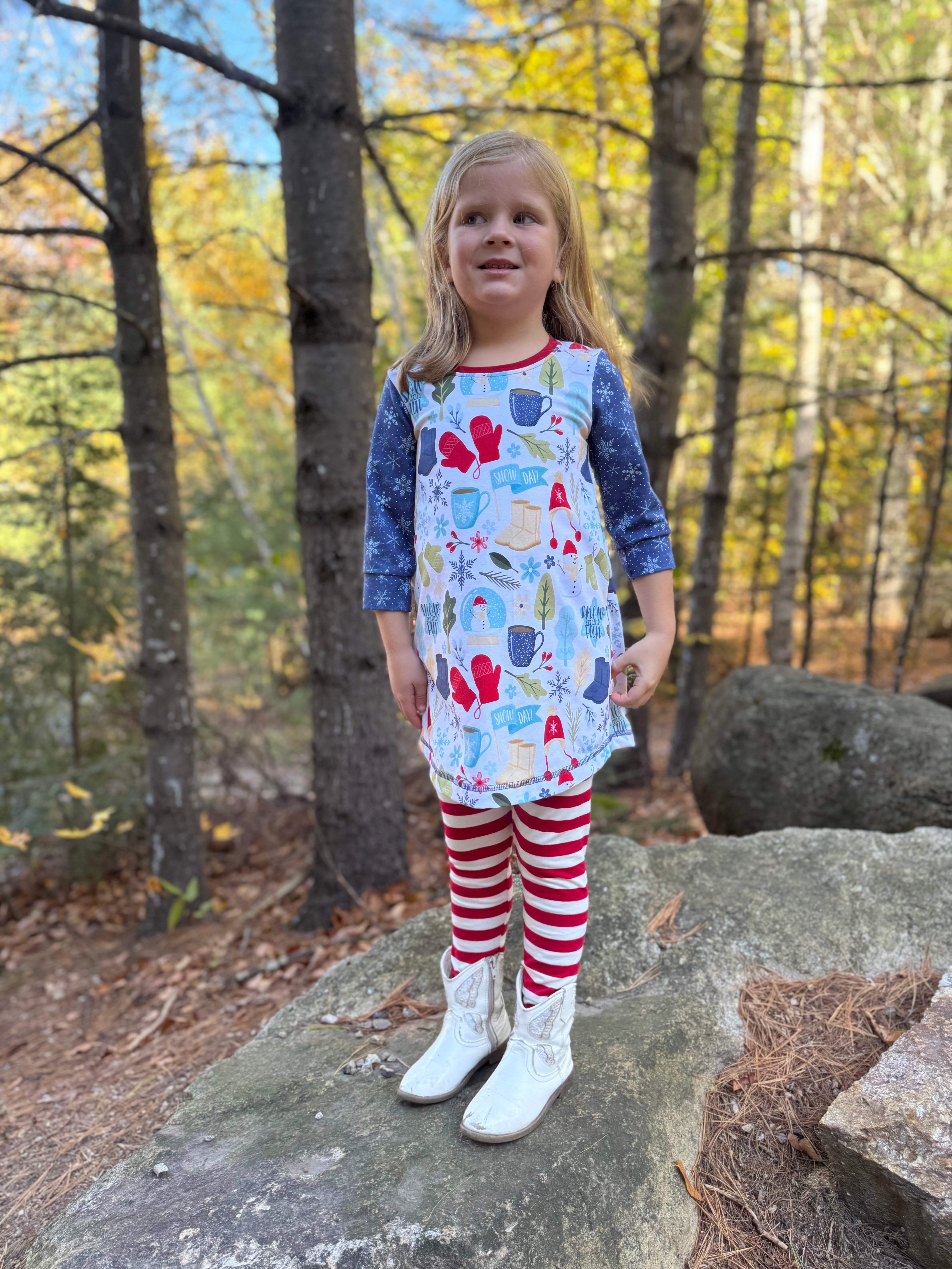 Snow Games 3/4 Sleeve Tunic