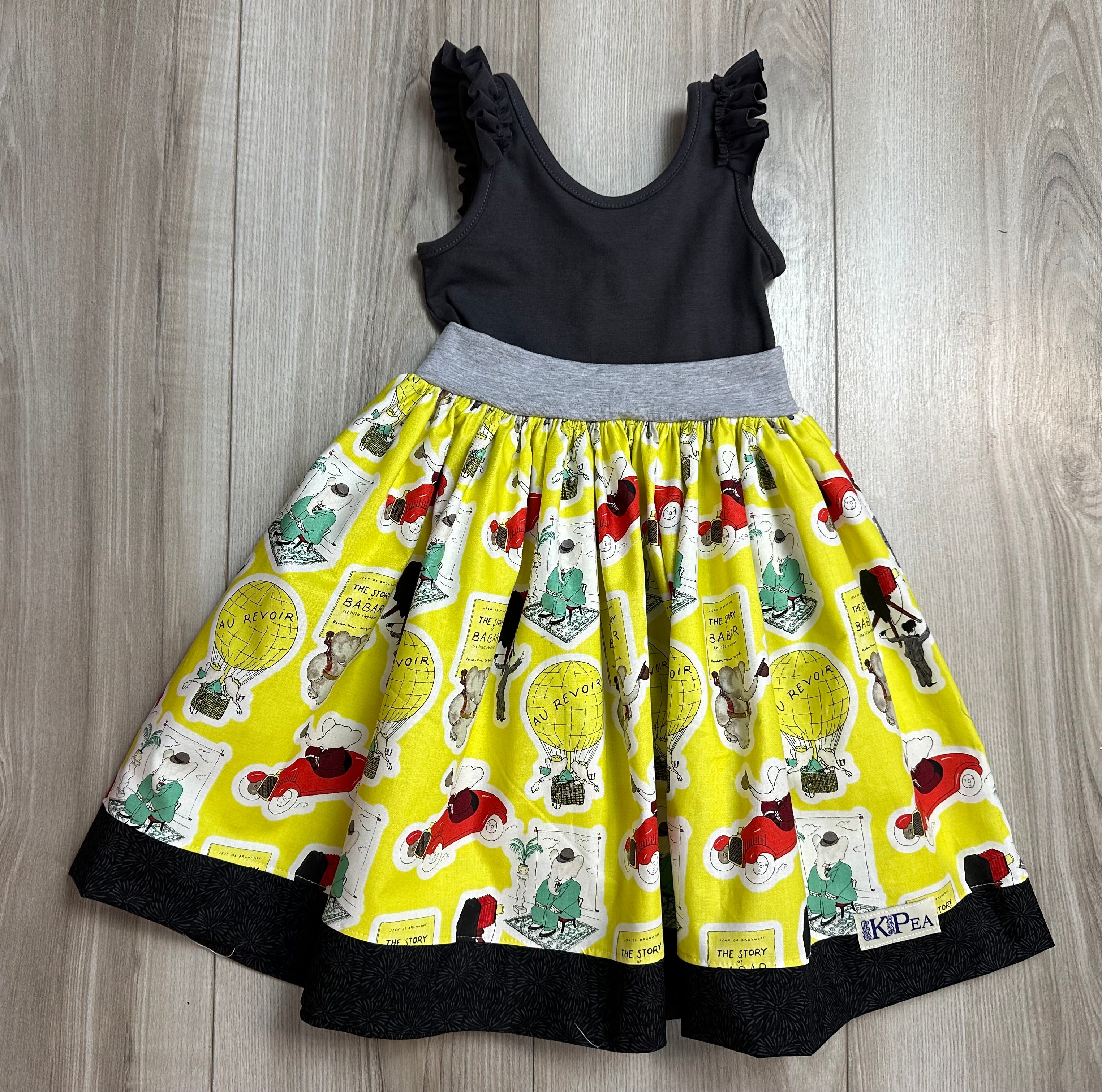 Elephant Friend Twirl Dress (Ships in 2 Weeks)