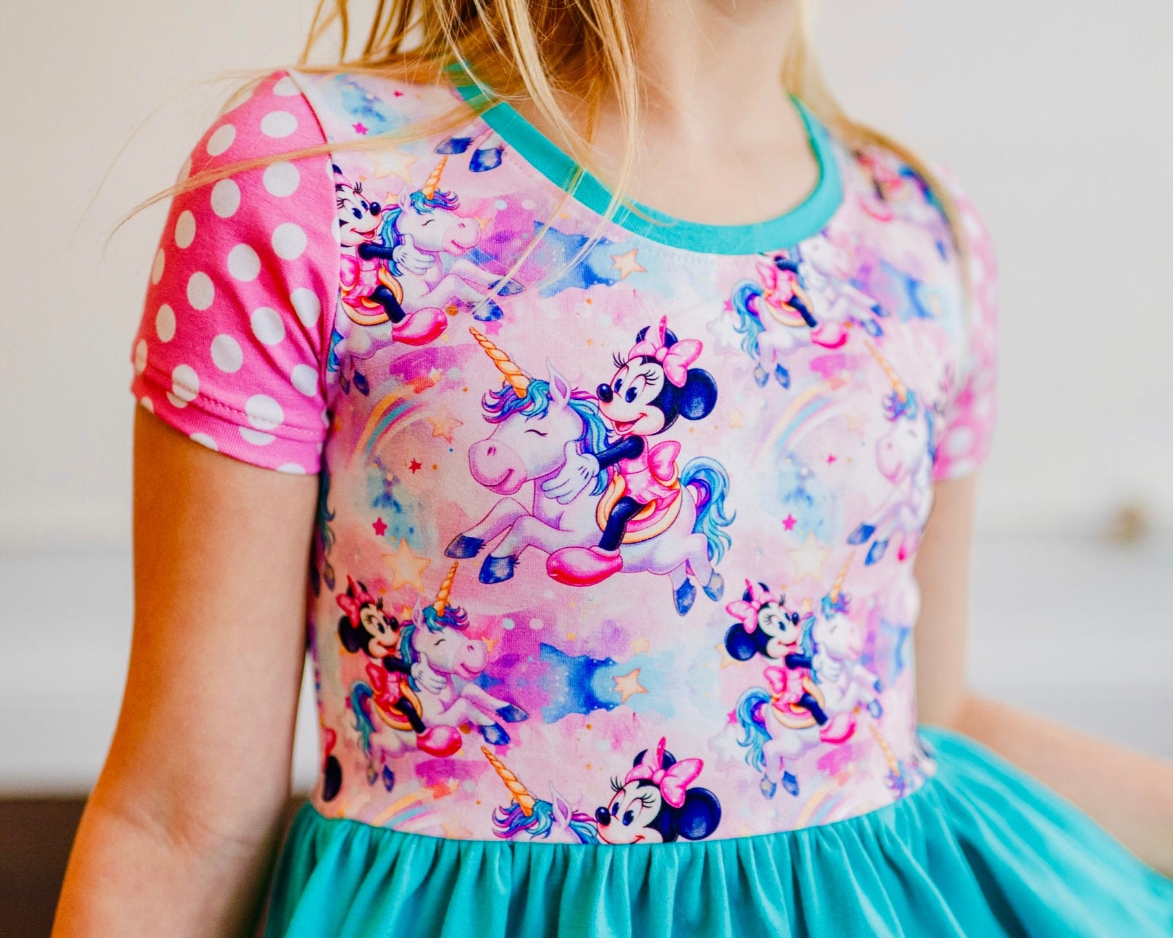 Minnie and Unicorn Cap Lap Dress (ships in 2 weeks)