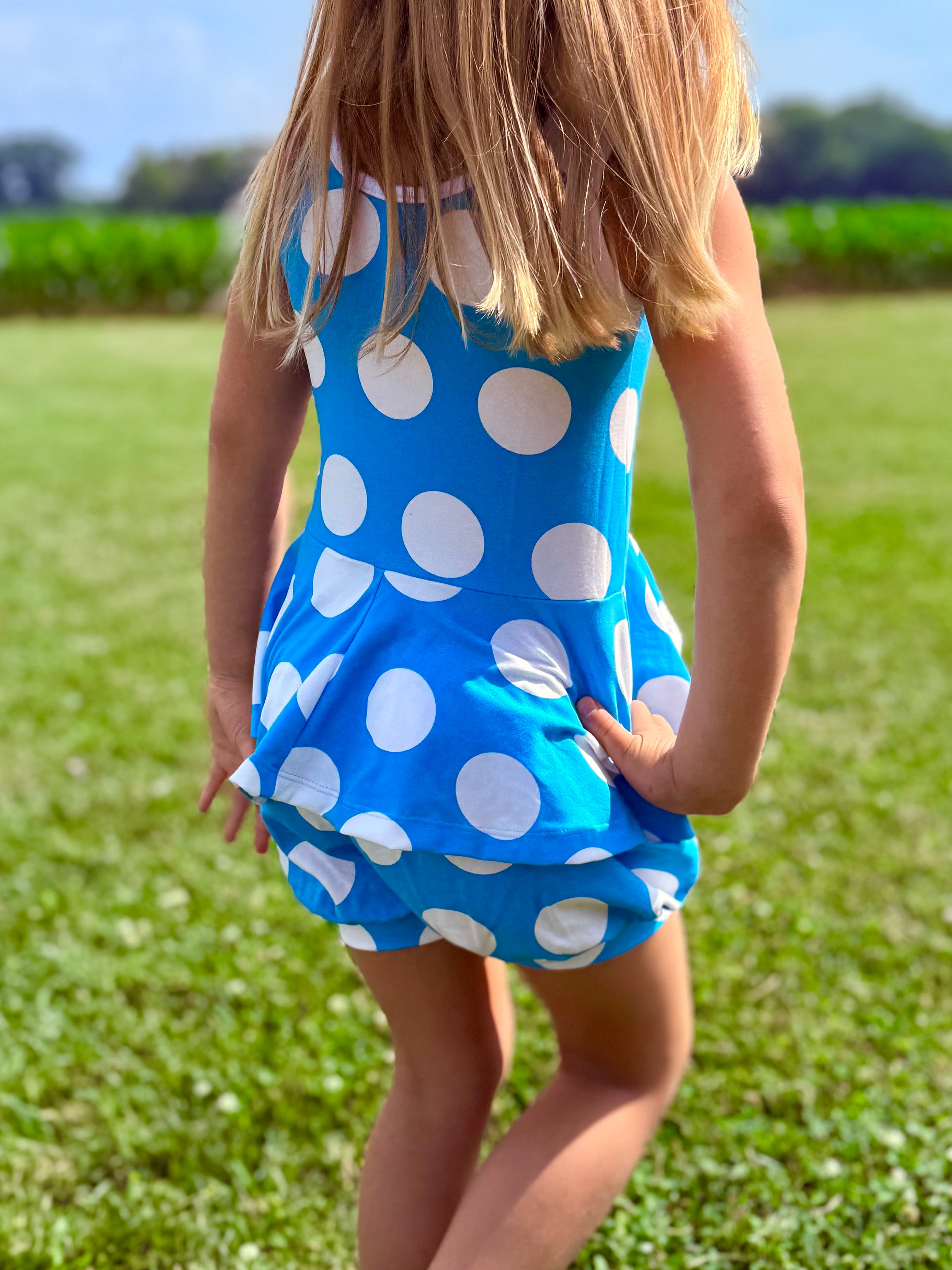 Smurfette Tank Peplum Top and Bubble SET