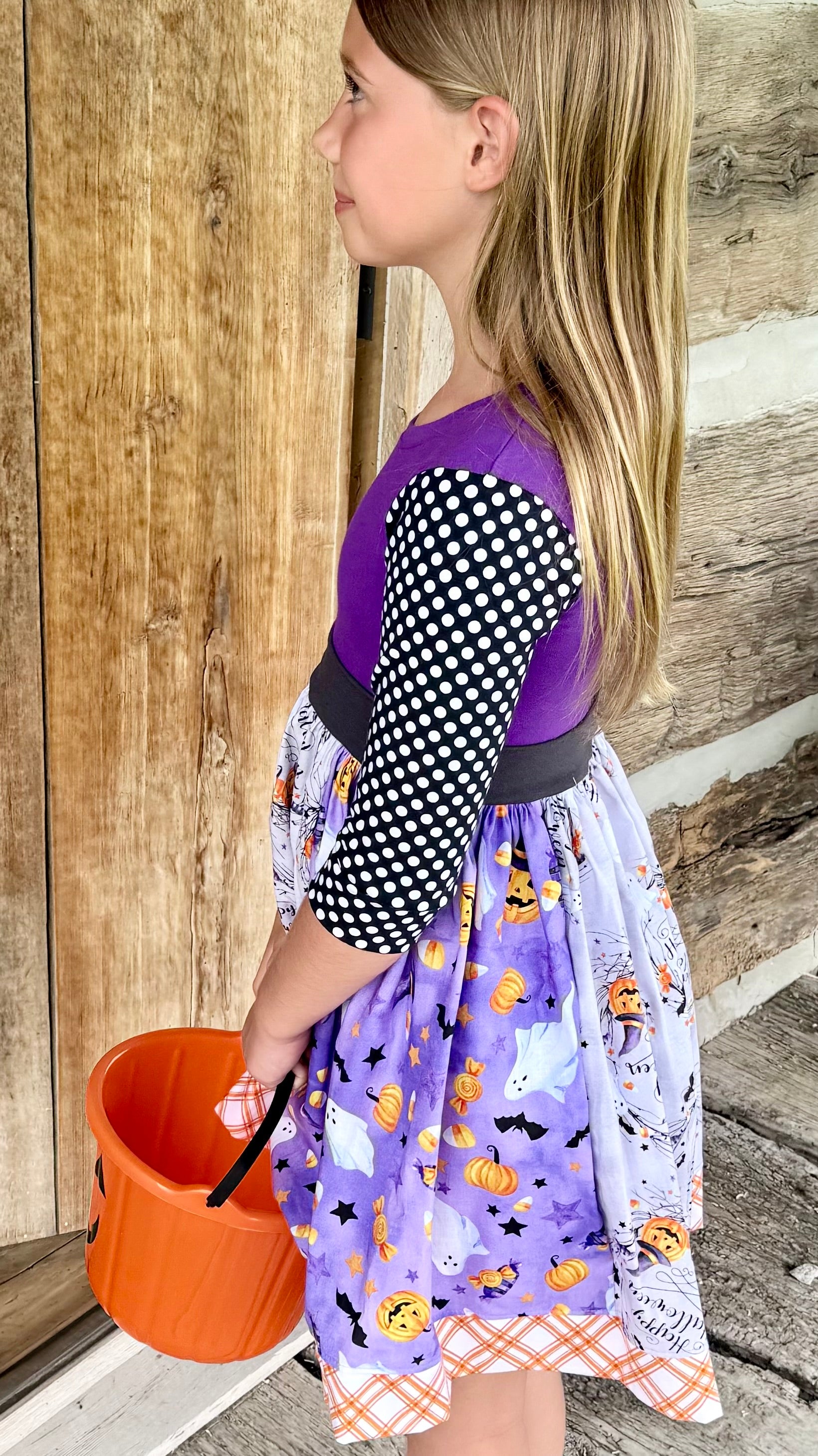 Ghosts and Ghouls 3/4 Dress (ships in 2 weeks)