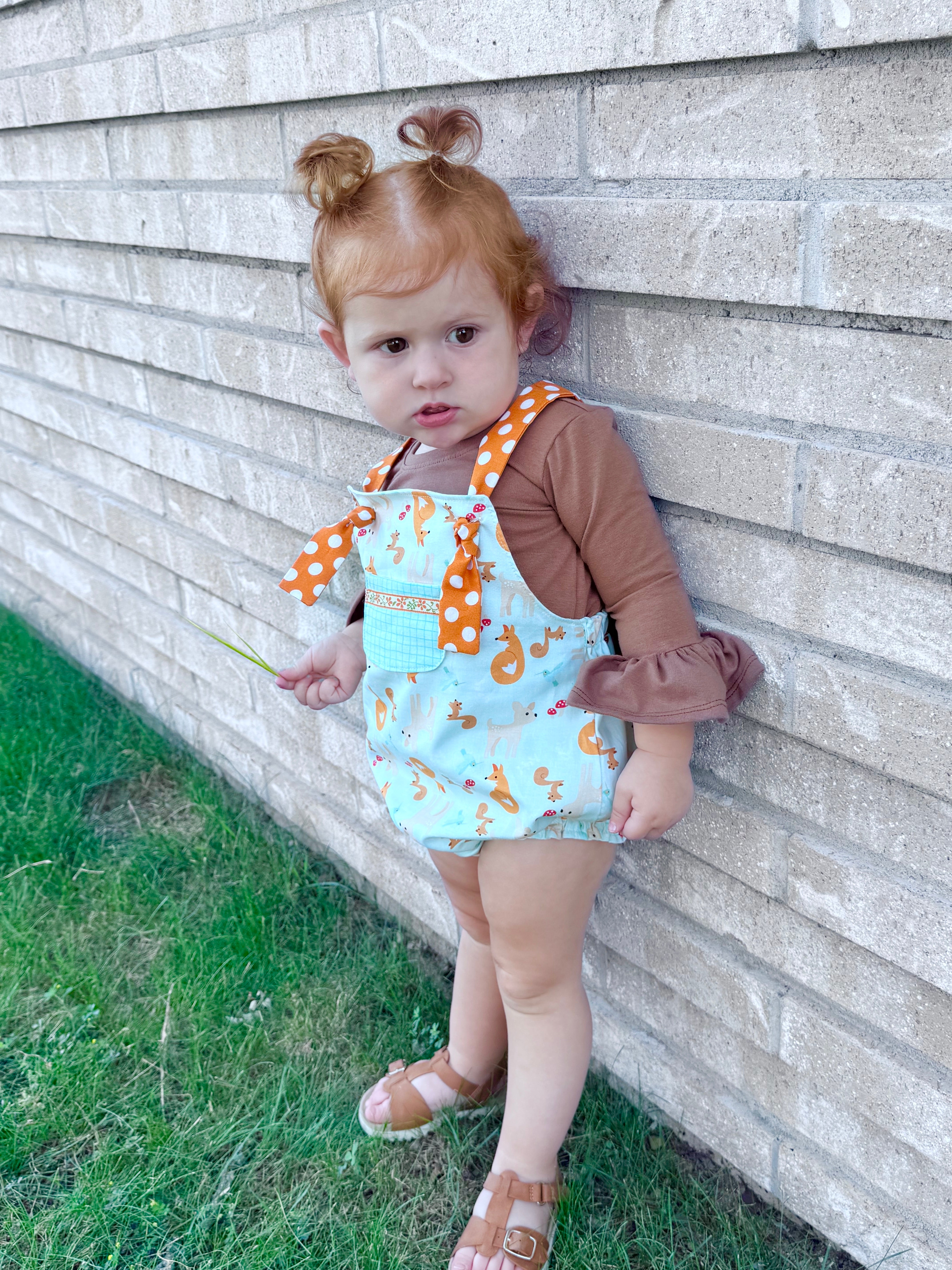 Clever Little Fox Romper (ships in two weeks)