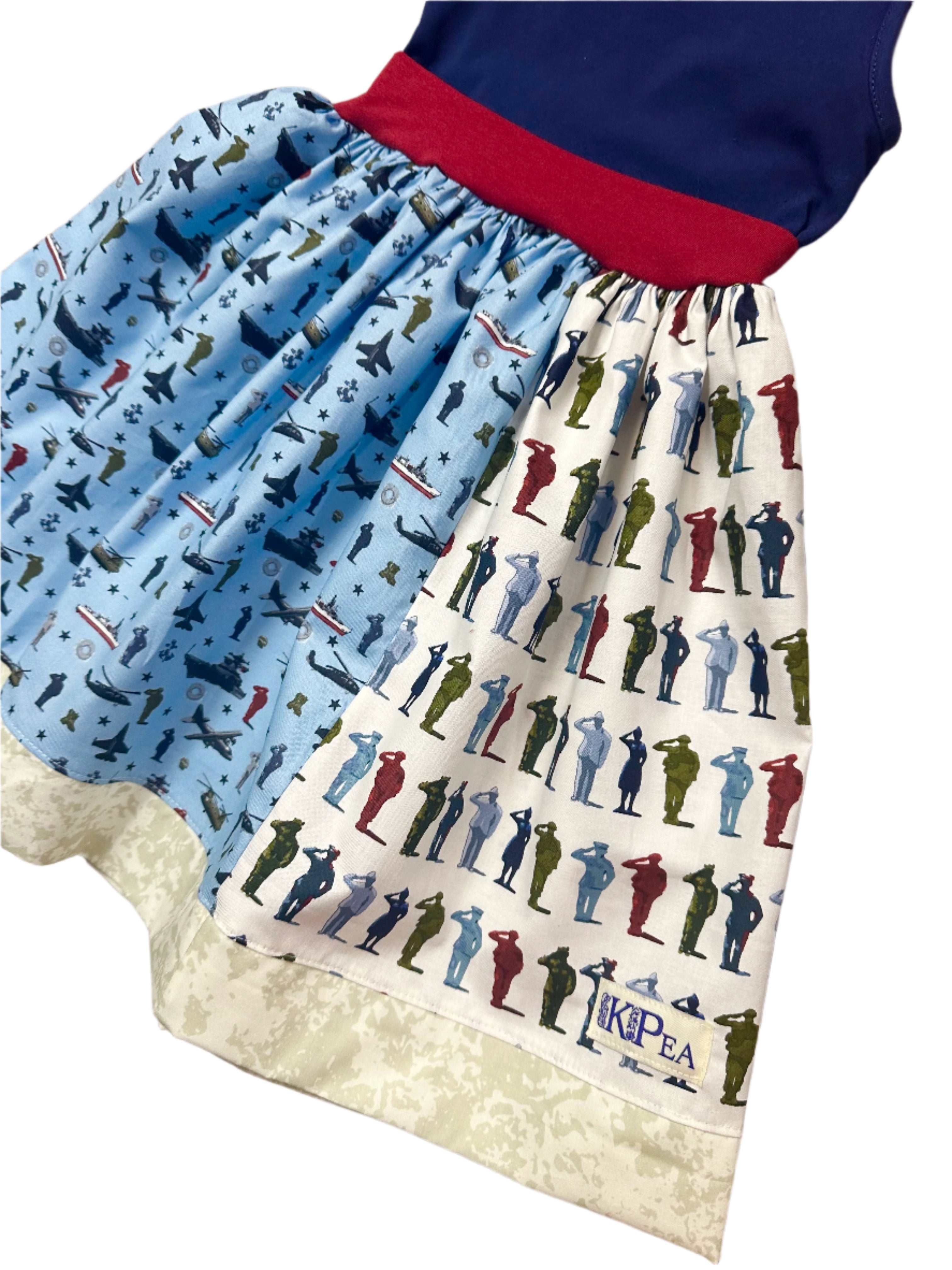 Honor The Brave Tank Twirl Dress (ships in 2 weeks)