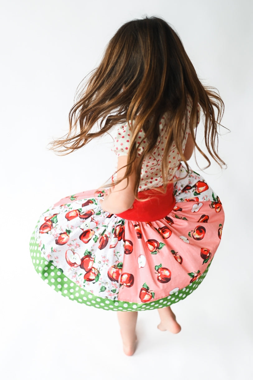 Johnny 🍎 Apple Seed Twirl Skirt (ships in 2 weeks)