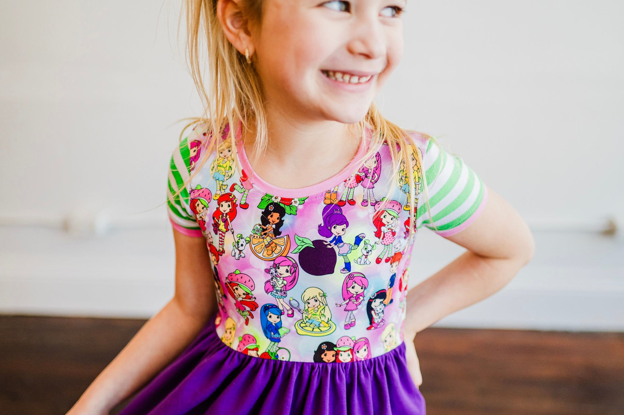 Strawberry Cap Lap Dress (ships in 2 weeks)